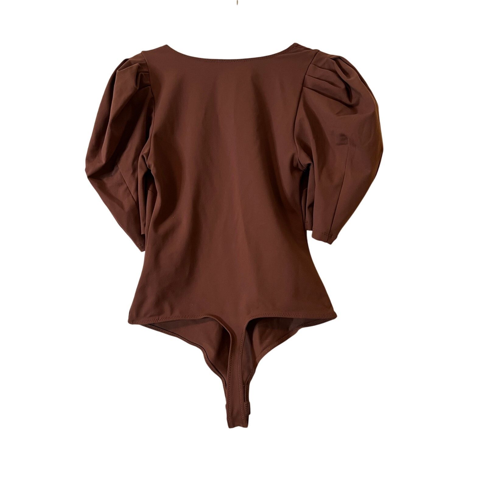 Free People Free People Va Voop Bodysuit Java Brown Short Puff Slee Sz S Size S / US 4 / IT 40 - 5 Thumbnail