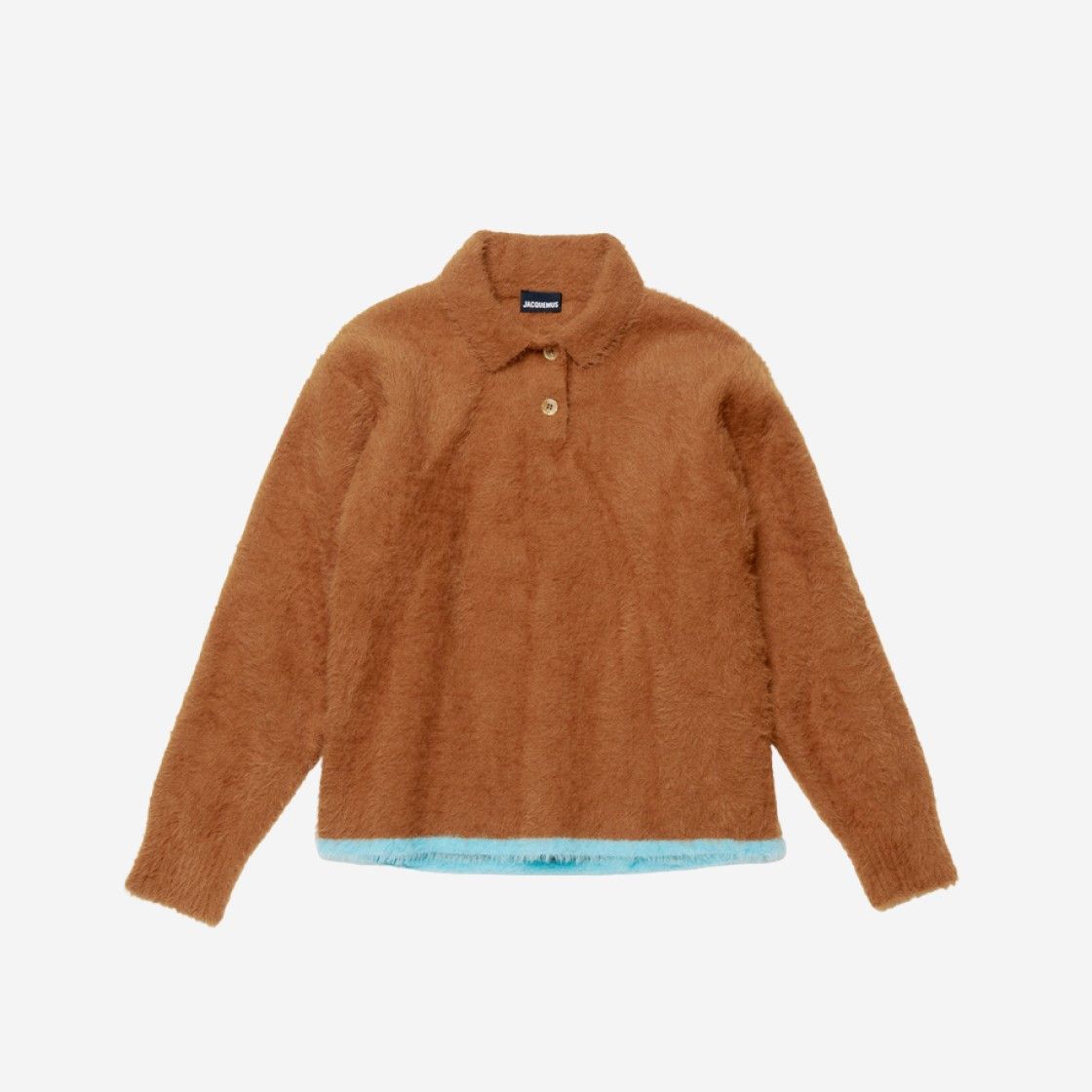 Jacquemus o1mle0625 La Polo Sweater in Brown Size US L / EU 52-54 / 3 - 1 Preview