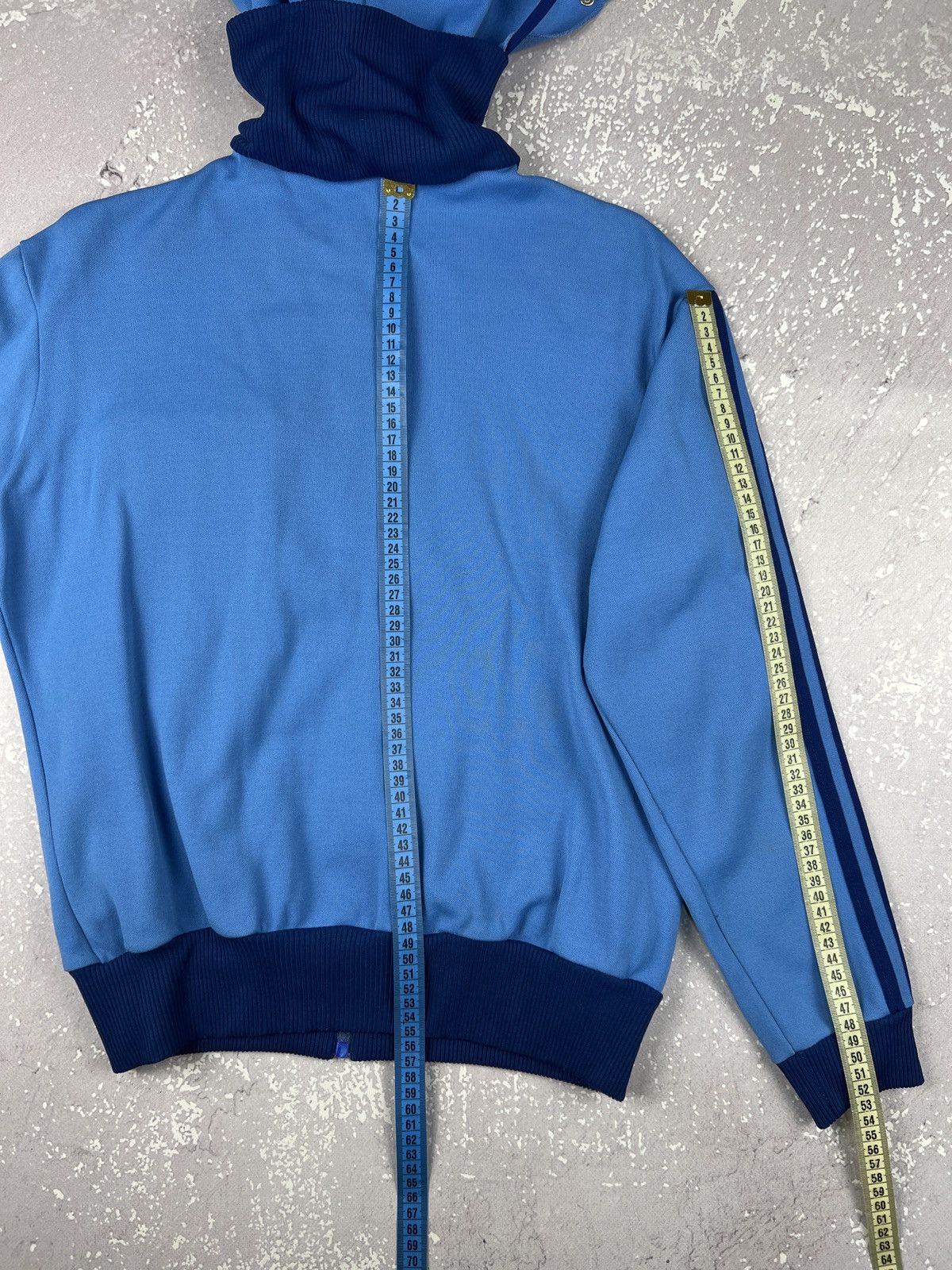 Adidas 70s 80s Vintage Adidas Hooded Track Top Made in Yugoslavia Size S / US 4 / IT 40 - 9 Thumbnail