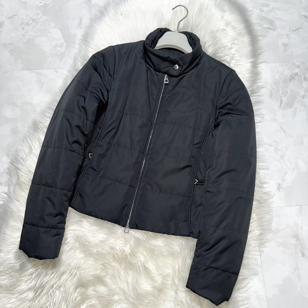Hermes Hermes W-ZIP padded nylon jacket XL black HERMES puffer Size US XL / EU 56 / 4 - 5 Thumbnail