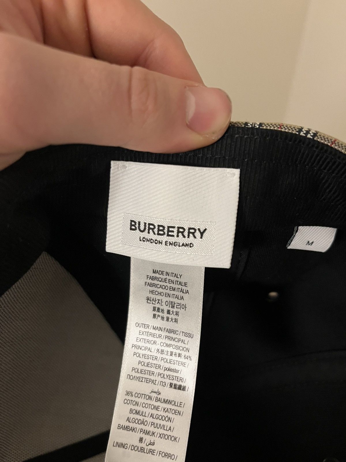Burberry Burberry beige nova check baseball cap Size ONE SIZE - 5 Thumbnail