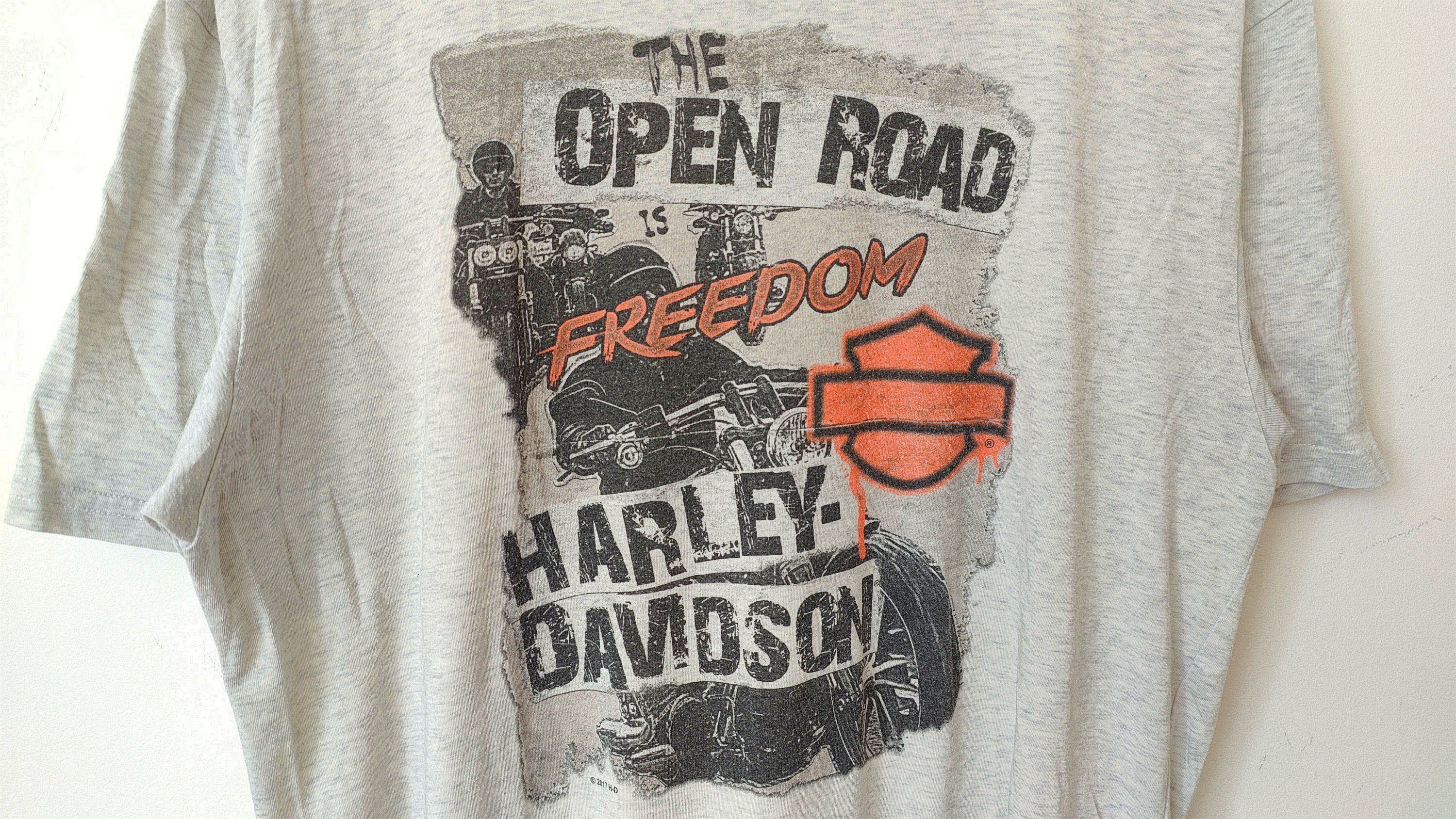 Harley Davidson × Vintage Harley Davidson VTG Black Widow Florida Tshirt Size US XL / EU 56 / 4 - 3 Thumbnail