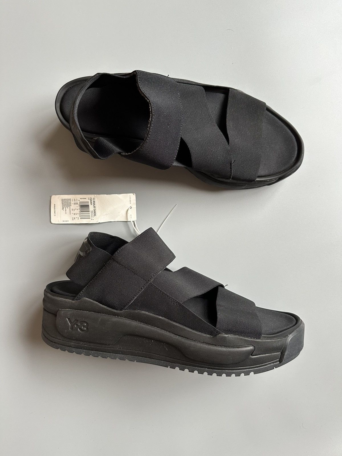 靴 Y-3 RIVALRY SANDAL FZ6401 YOHJI YAMAMOTO ADIDAS Y-3 YOHI YAMAMOTO RIVALRY Black Sports SANDALS UNISEX