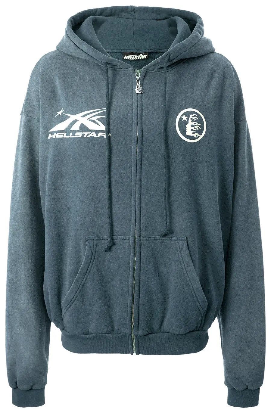 HELLSTAR Hellstar Mirror Face Zip Up Hoodie (Medium) Size US M / EU 48-50 / 2 - 1 Thumbnail