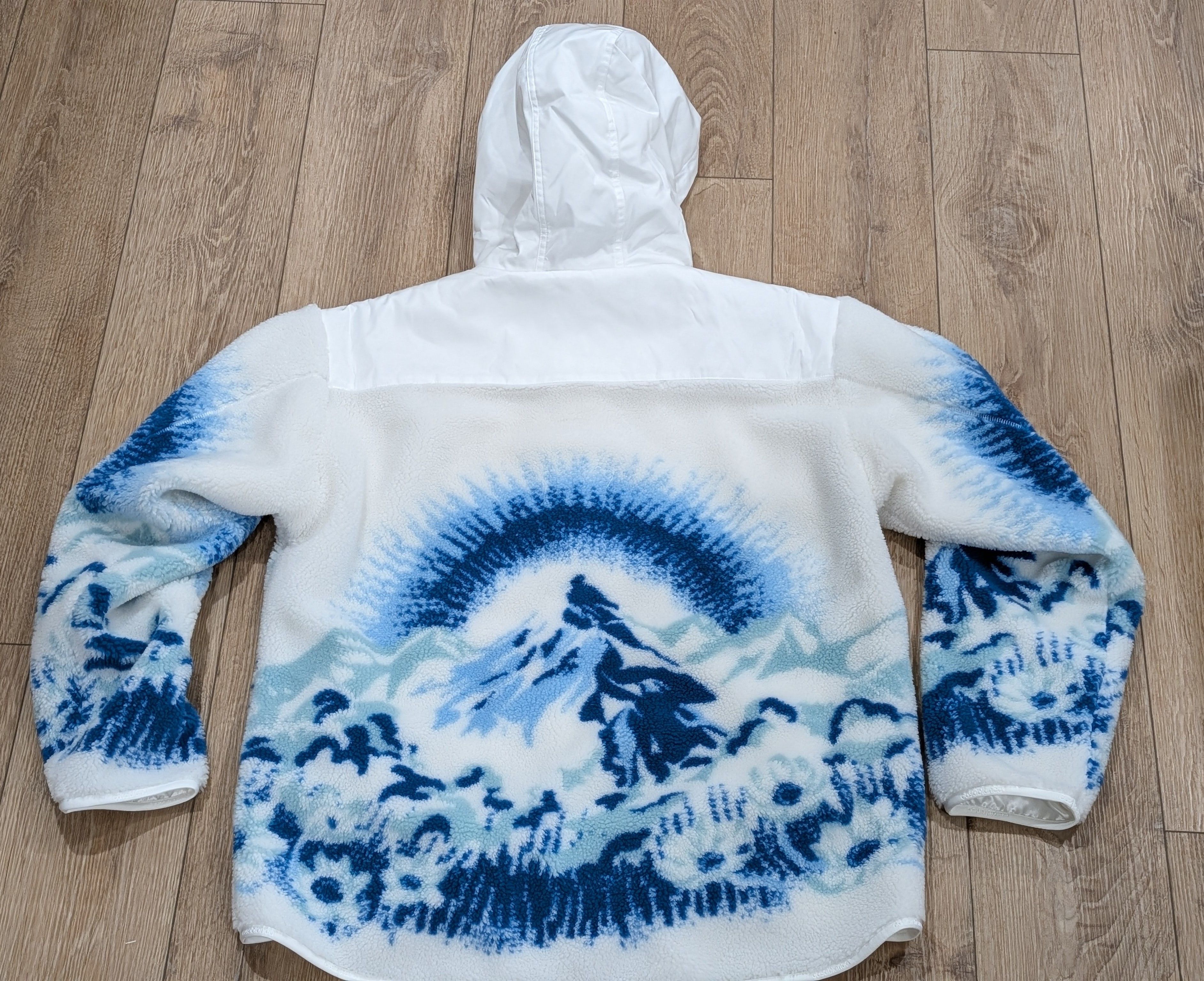 Casablanca Casablanca "Ski Print" Fleece Zip Up Hoodie White/Blue XL Size US XL / EU 56 / 4 - 4 Thumbnail