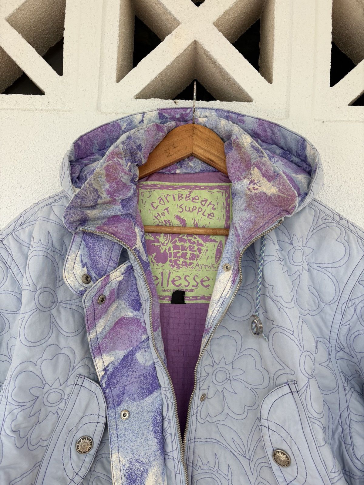Ellesse × Goldwin Ellesse x Goldwin Floral Tech Jacket Caribbean Supple Size US M / EU 48-50 / 2 - 12 Thumbnail