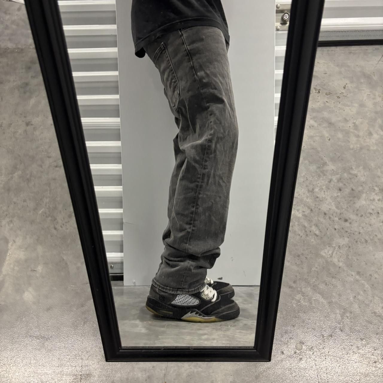Japanese Brand × Vintage Crazy Vintage Y2K/2000s Grunge Faded Black Denim Jeans! Size US 33 - 2 Thumbnail