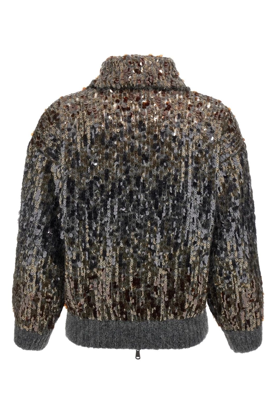 Brunello Cucinelli BRUNELLO CUCINELLI Gray Wool Embroidered Jacket New Size XXS / US 00 / IT 34 - 2 Thumbnail