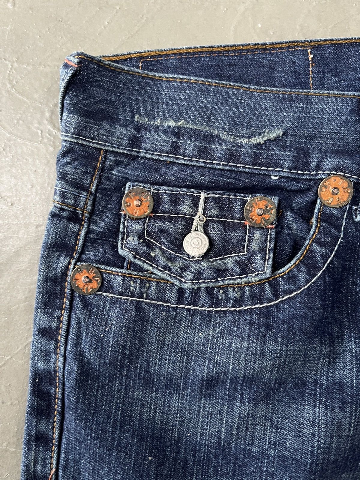 True Religion True Religion Joey Super Flare Embroidered Japanese Motive Size US 33 - 9 Thumbnail