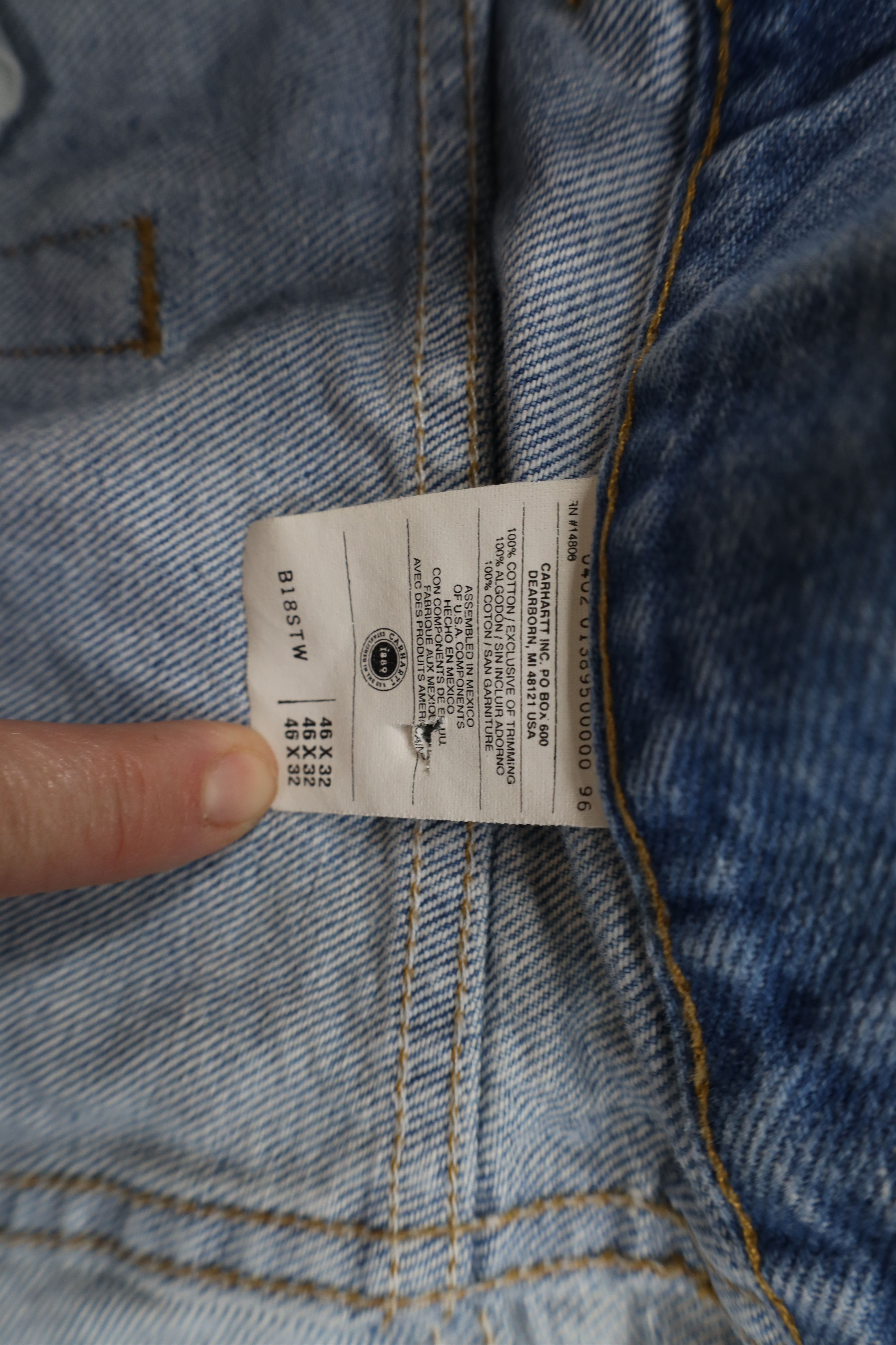Carhartt × Vintage Vintage Y2K 2002 Carhartt Fit Straight Leg Denim Jeans Size US 44 / EU 60 - 8 Thumbnail