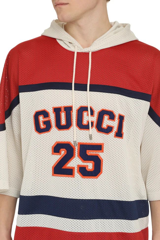 Gucci o1s1wg110225 Mesh Fabric Sweatshirt Hoodie in Multicolor Size US S / EU 44-46 / 1 - 5 Thumbnail