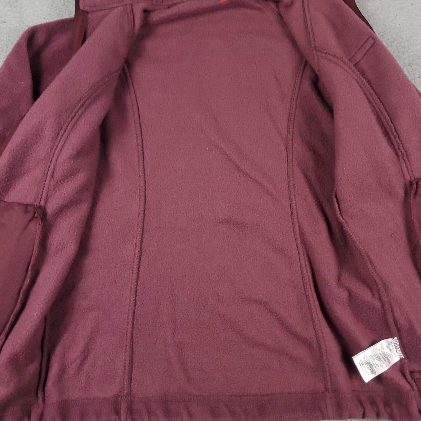 Vintage Columbia Jacket Womens Small Burgundy Fleece Full Zip Regular Fit Size S / US 4 / IT 40 - 5 Thumbnail