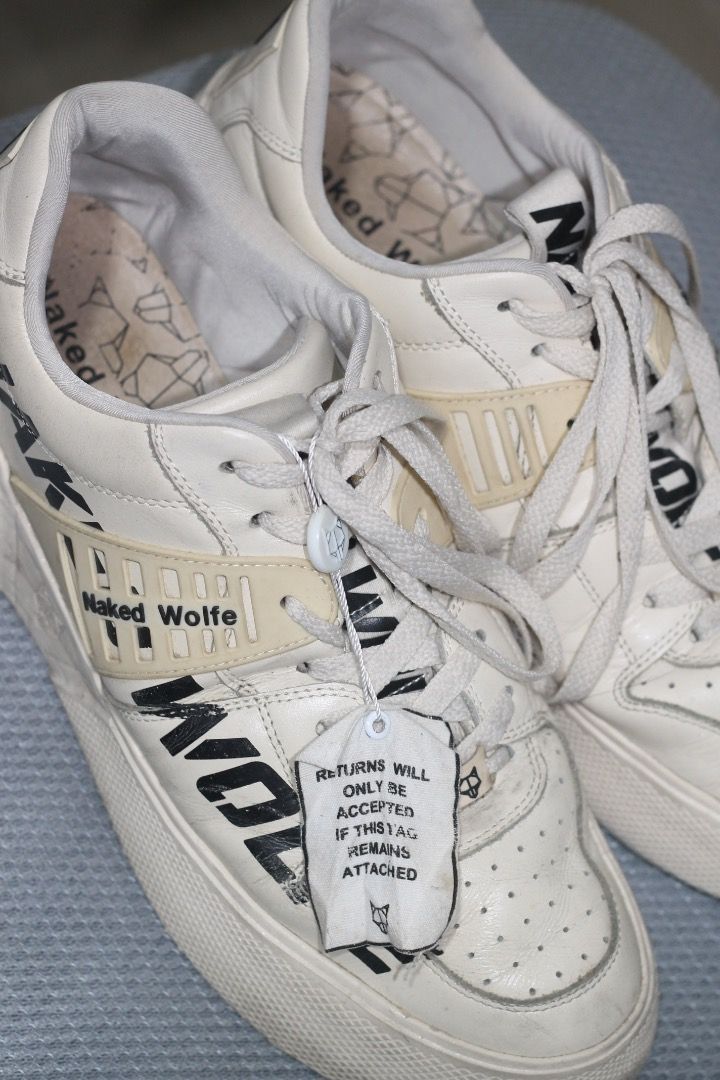 NAKED WOLFE NAKED WOLFE Paradox Logo Ivory Size US 13 / EU 46 - 1 Thumbnail