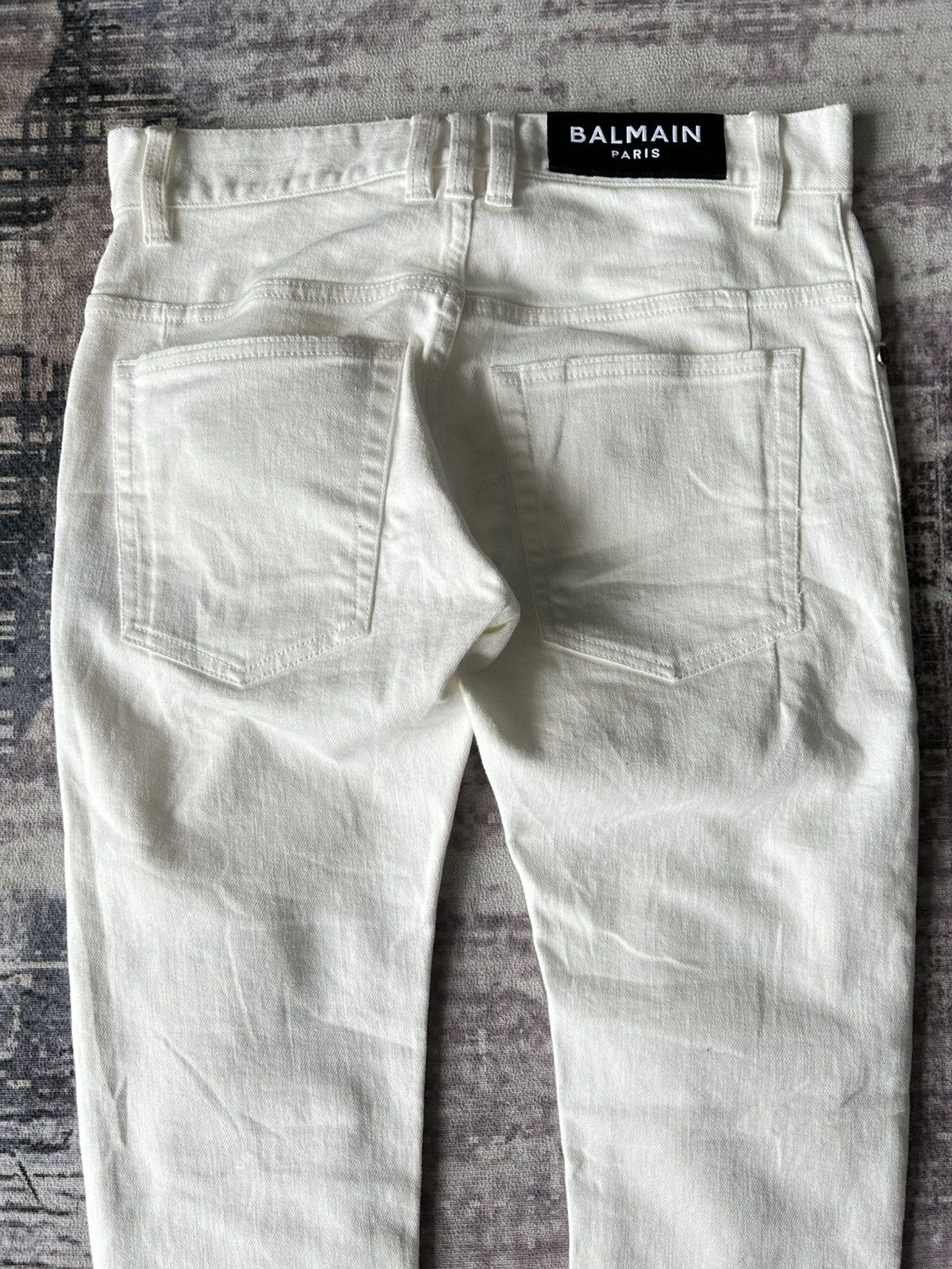 Balmain Balmain Slim Paris Distressed Jeans Size US 28 / EU 44 - 6 Thumbnail