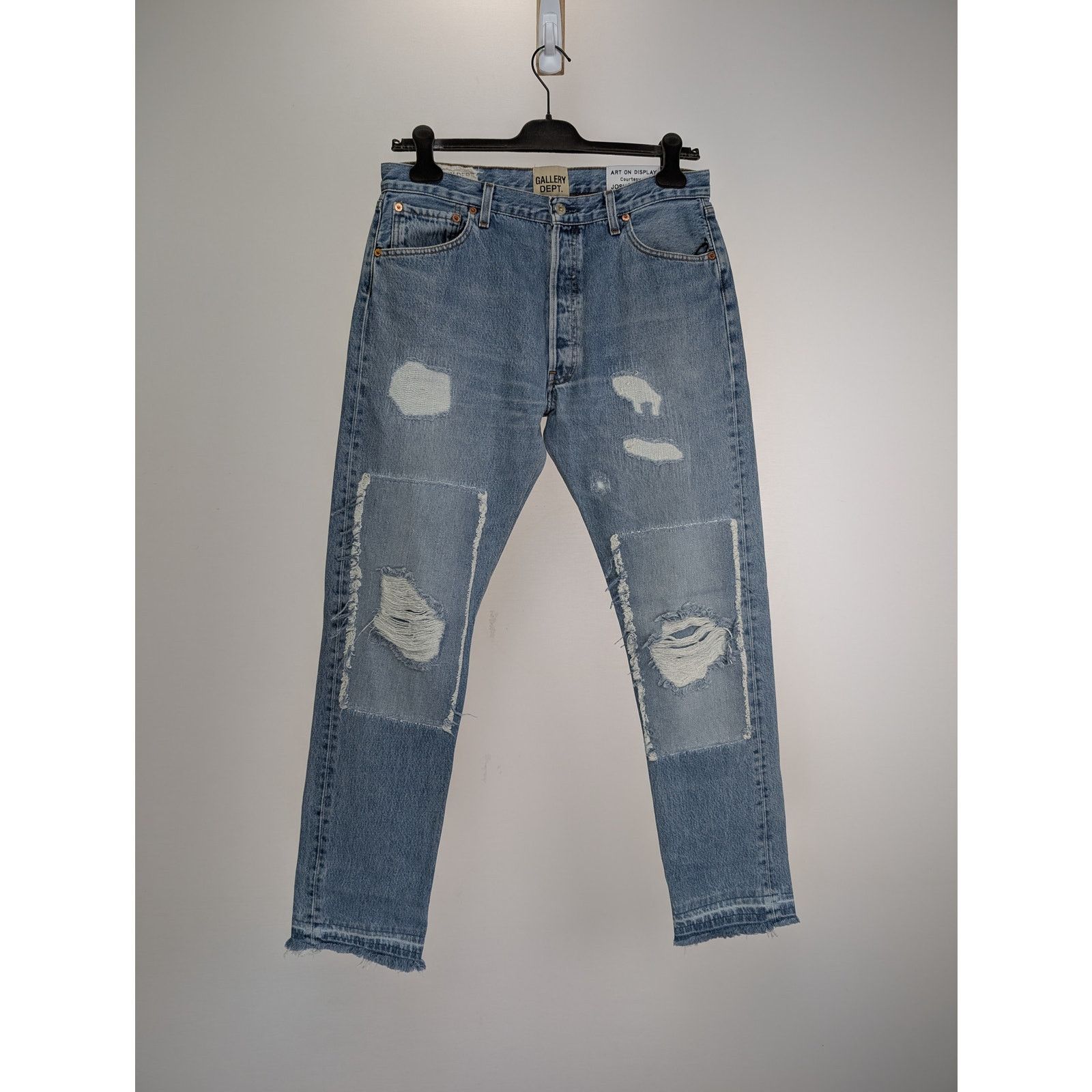 Gallery Dept. o1rshd1 Ranger Dept Cut Denim Jean in Blue Size US 33 - 1 Thumbnail