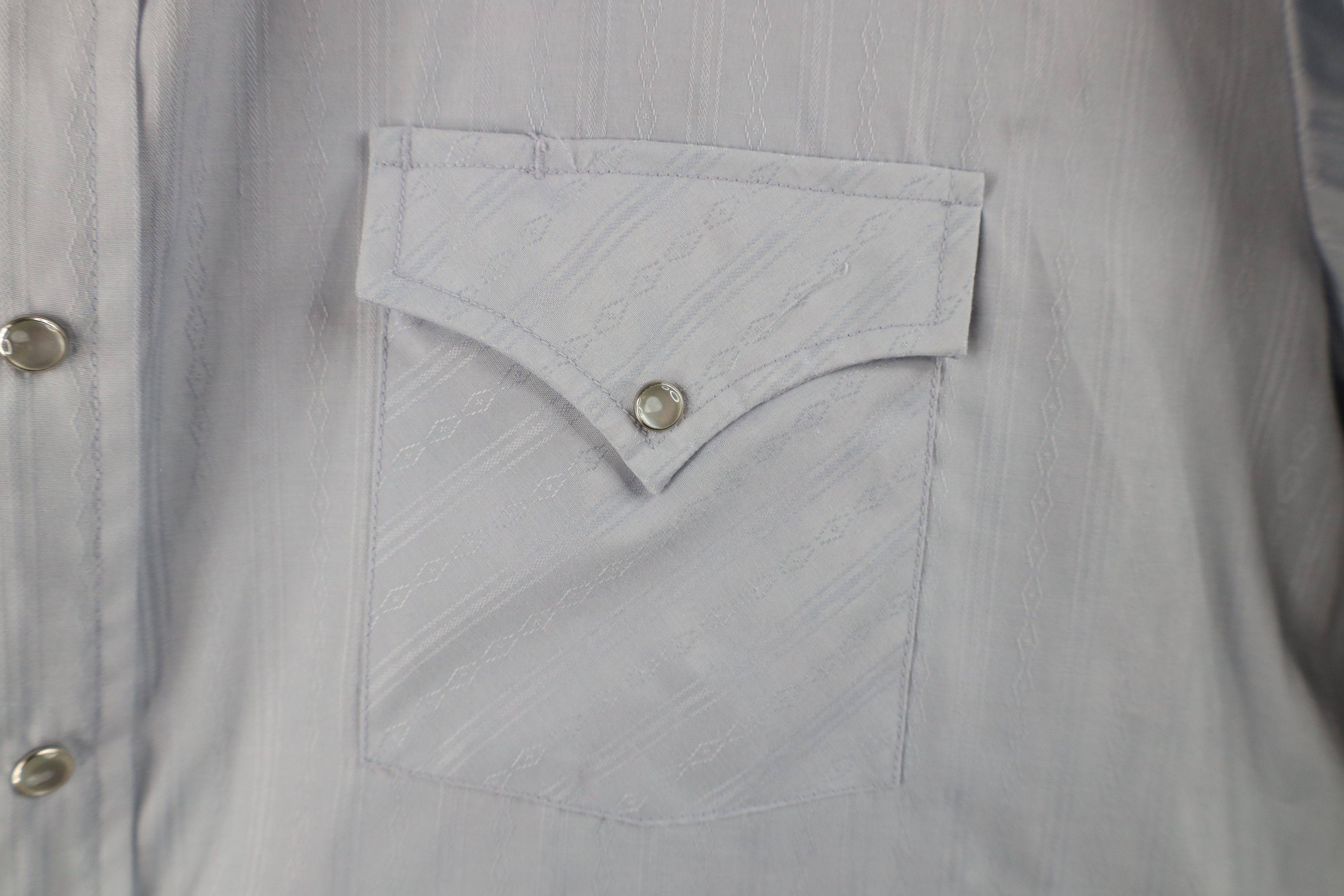 Vintage Vintage 90s Rockabilly Western Cowboy Button Shirt Gray Size US M / EU 48-50 / 2 - 4 Thumbnail