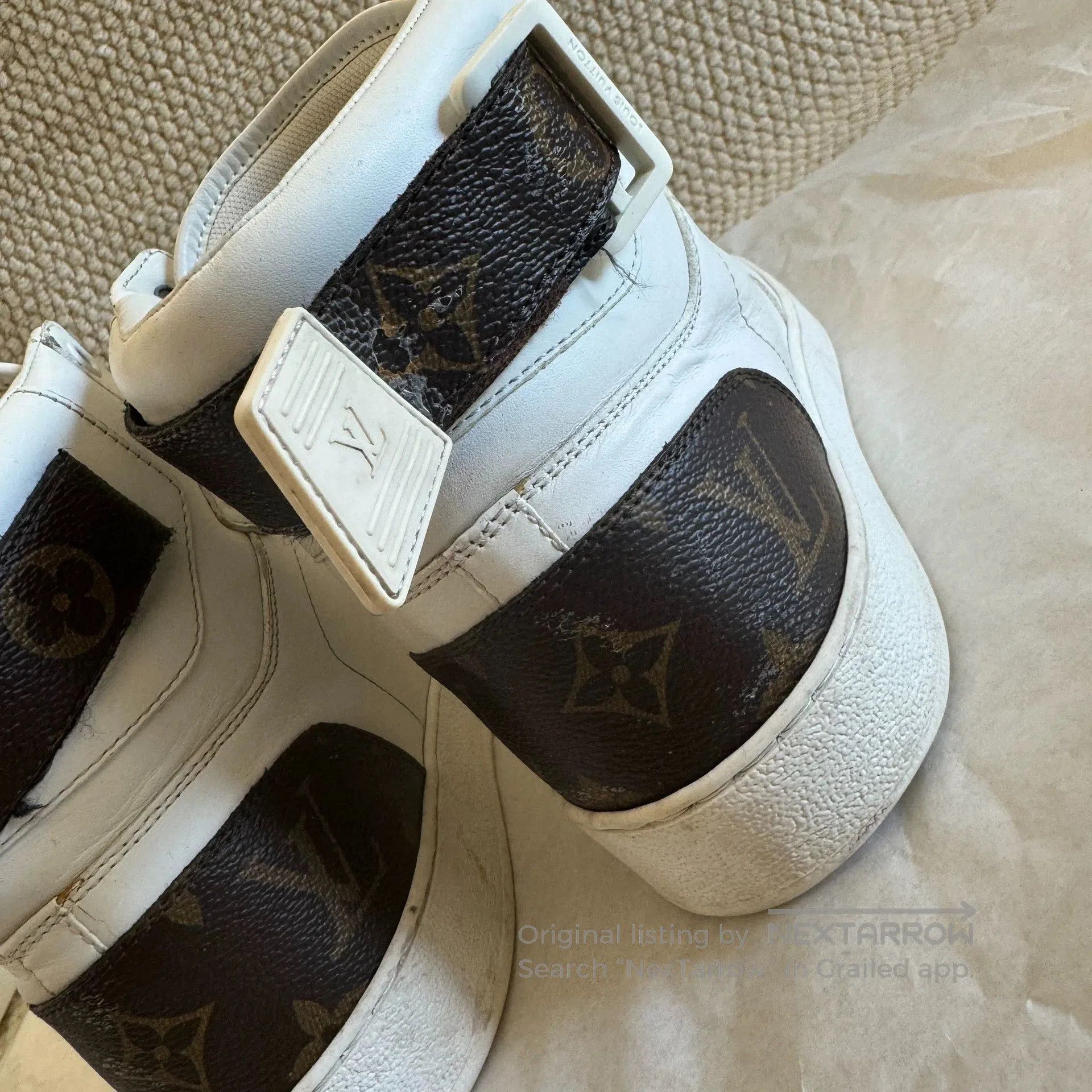 Louis Vuitton louis vuitton high-top casual leather sneakers. Size US 5.5 / EU 38 - 7 Thumbnail