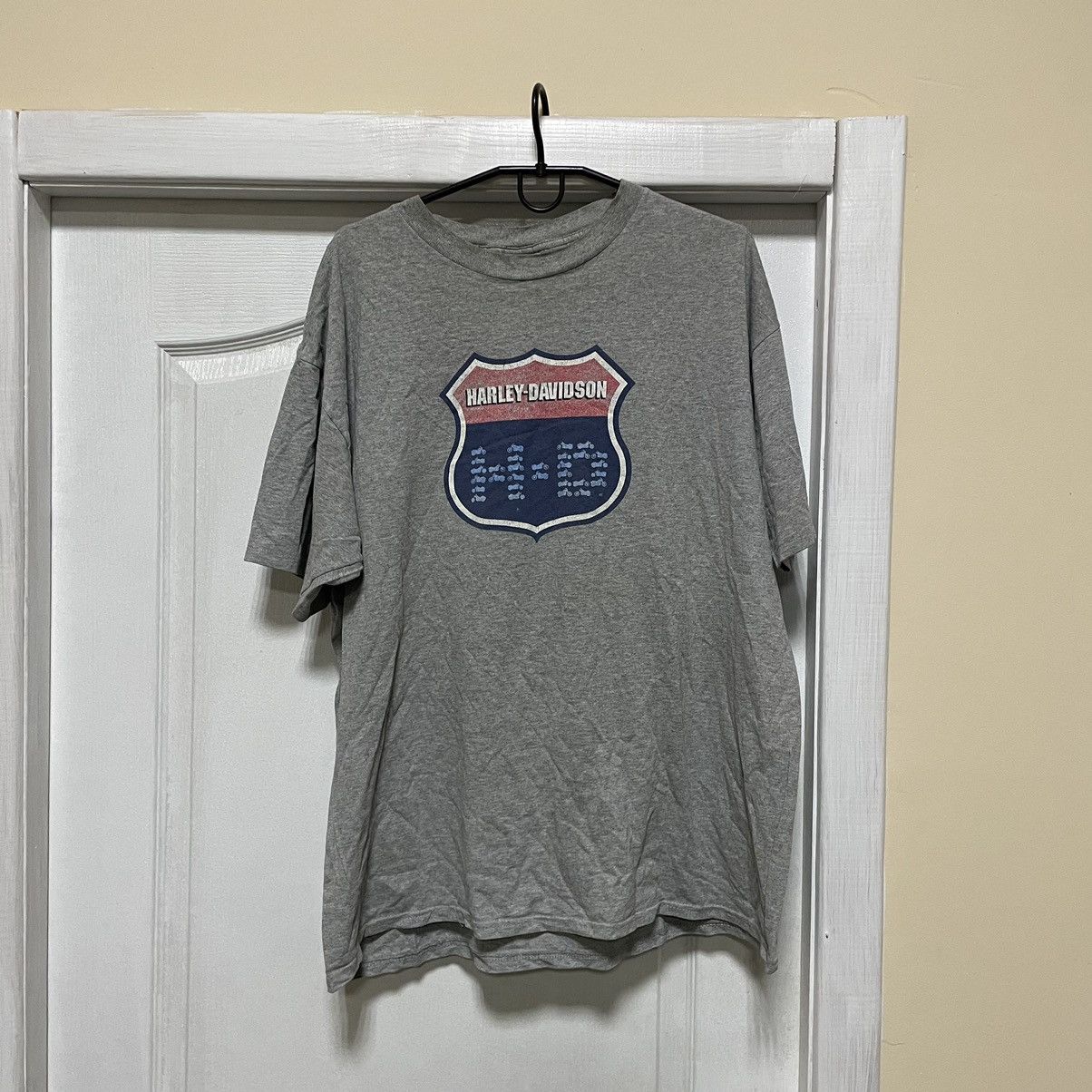 Harley Davidson × Vintage 90s baggy Harley Davidson shirt goth moto punk rock baggy xl Size US XL / EU 56 / 4 - 1 Thumbnail