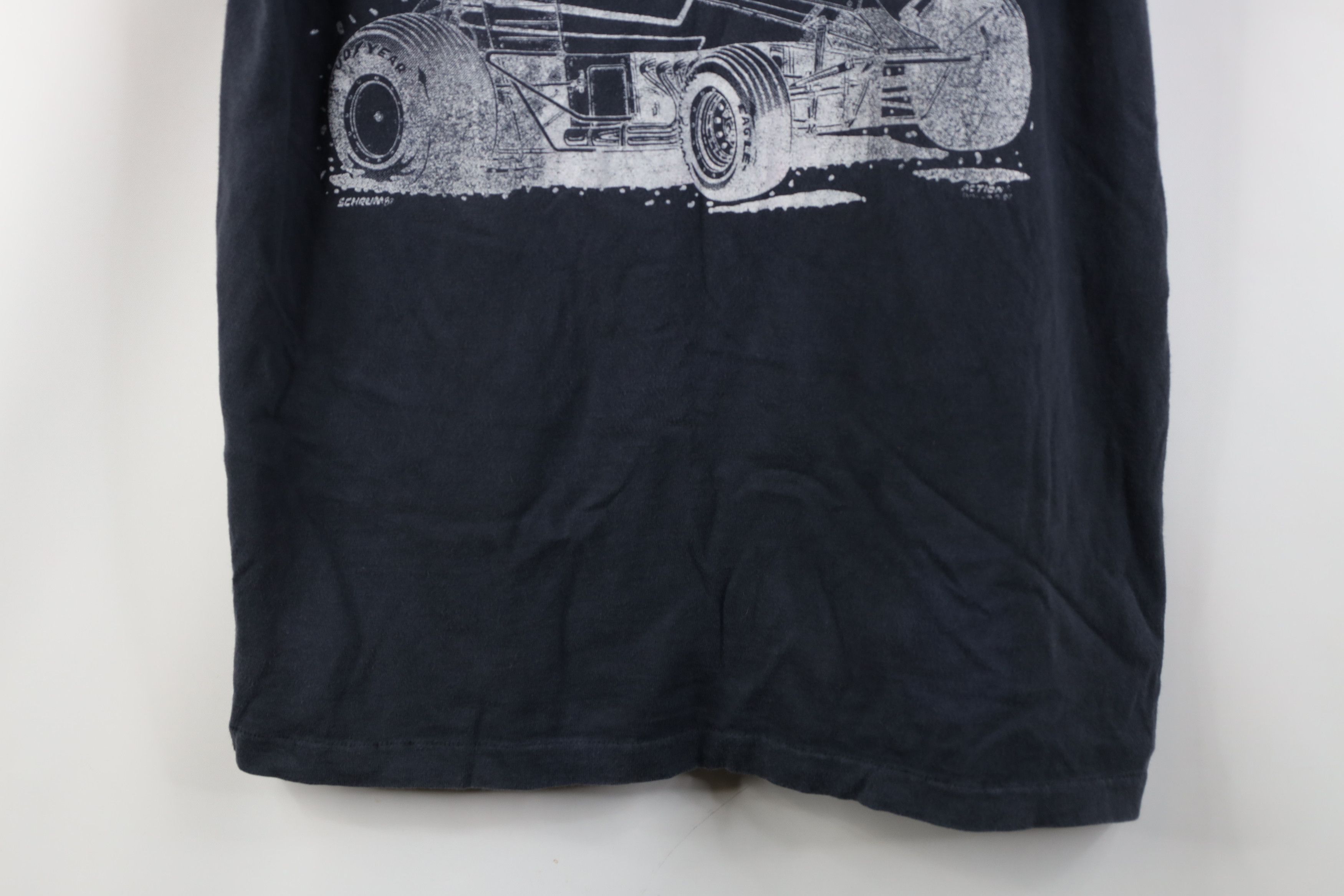 Vintage Vintage 80s 1988 World of Outlaws Car Racing T-Shirt USA Size US L / EU 52-54 / 3 - 3 Thumbnail