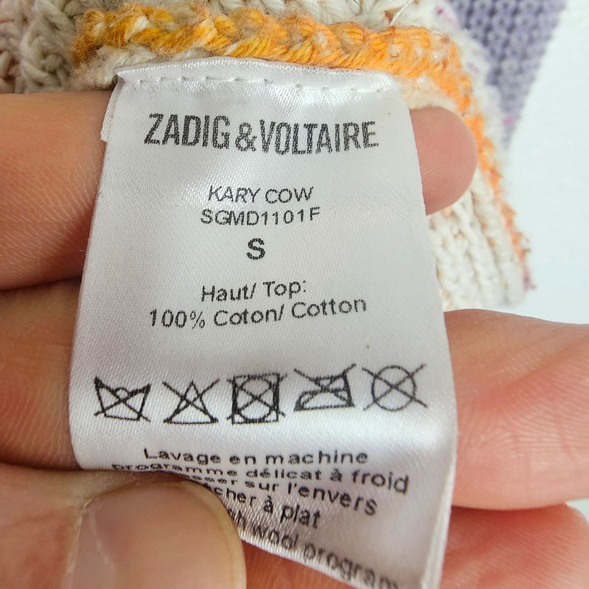 Zadig & Voltaire Zadig & Voltaire Womens Kary Rainbow Ombre Knit Sweater Sz S Size S / US 4 / IT 40 - 8 Thumbnail
