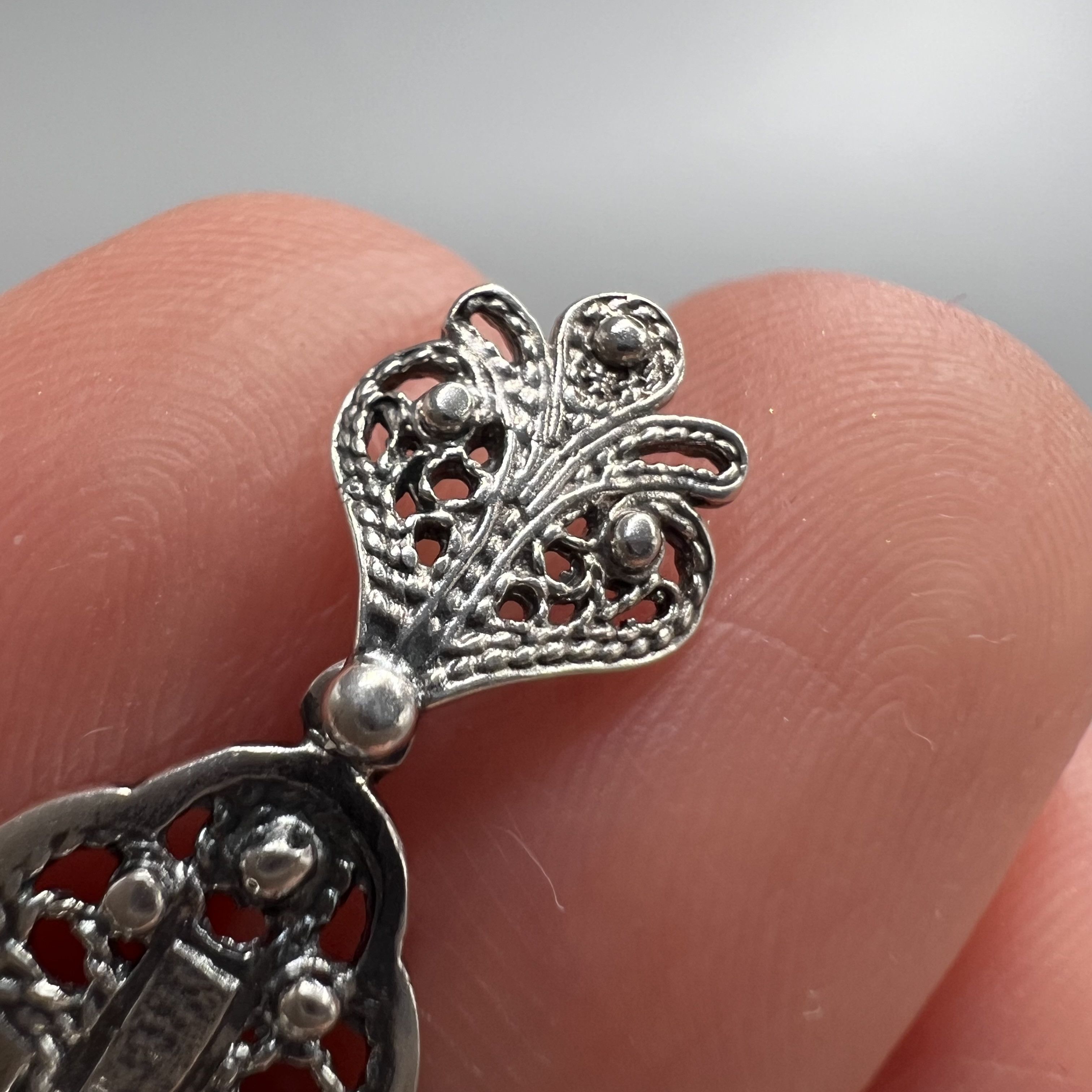 Sterling Silver Vintage Cross Pendant Icon Sterling Silver 925 Jewelry 4g Size ONE SIZE - 3 Thumbnail