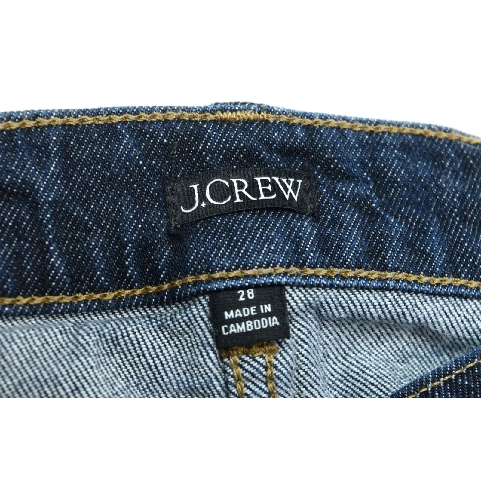J.Crew J.CREW High Rise Kickout Jeans Womens 28 Blue Sailor Pockets Slim Fit Stretch Jeans Size 28" / US 6 / IT 42 - 5 Thumbnail