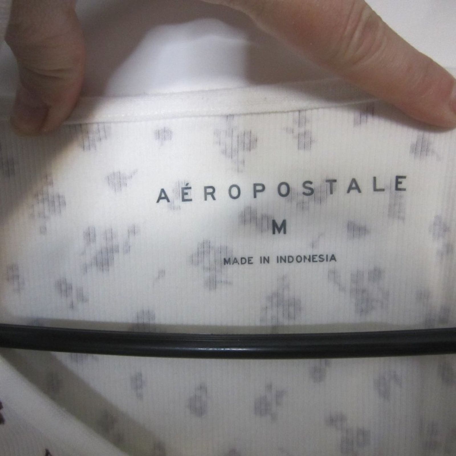Aeropostale Y2K White Floral Cropped Long Sleeve Top Aeropostale M Size M / US 6-8 / IT 42-44 - 5 Thumbnail
