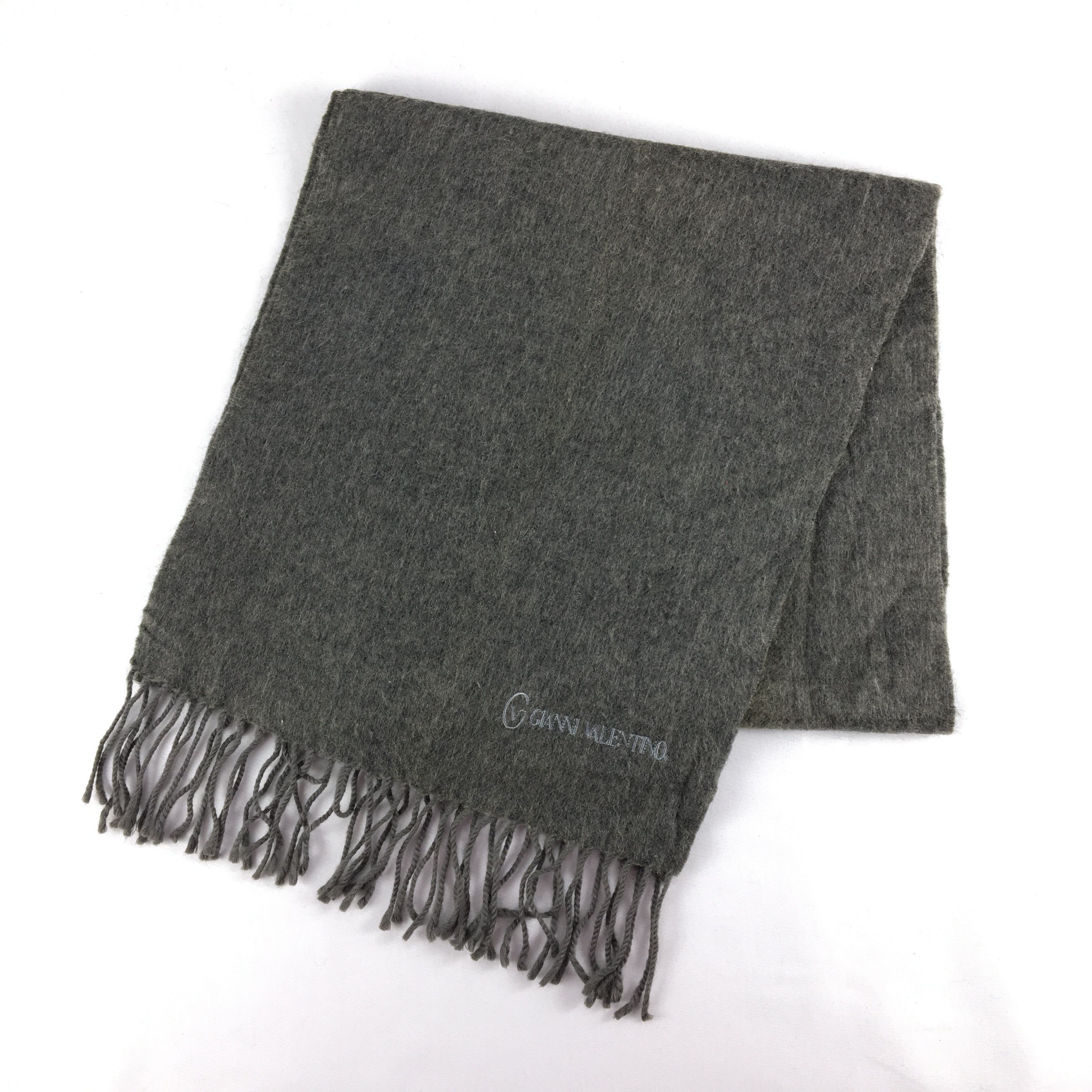 Vintage Vintage Gianni Valentino Scarf Muffler Wool Cashmere Size ONE SIZE - 3 Thumbnail