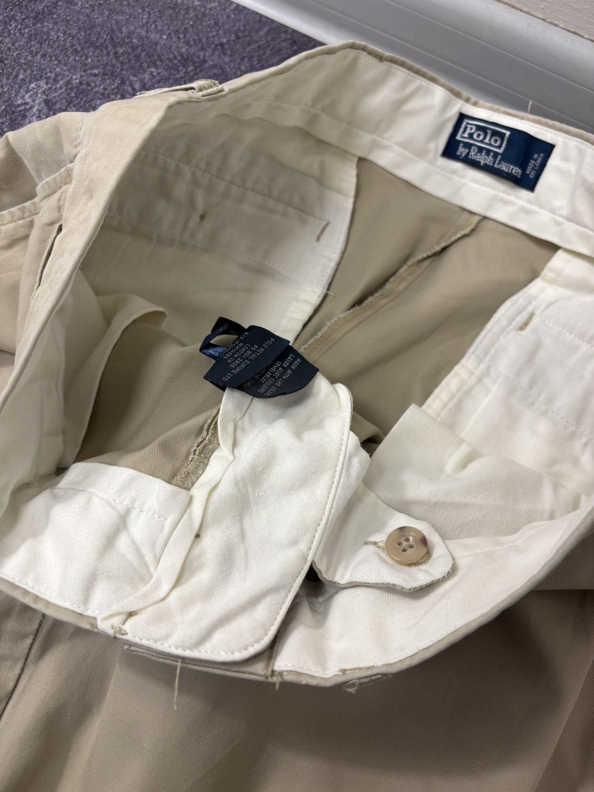 Polo Ralph Lauren Vintage Polo Ralph Lauren Men’s Beige Chino Pants Trousers Size US 34 / EU 50 - 12 Thumbnail