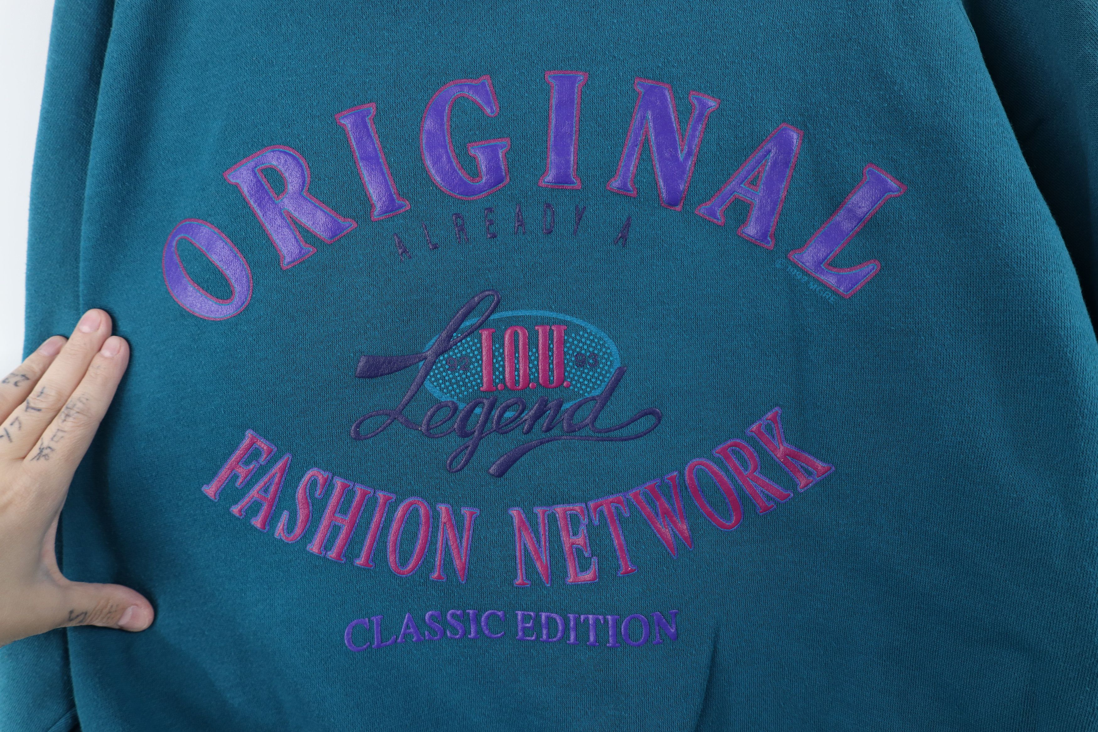 Vintage Vintage 90s IOU Surfing Skateboard Pullover Sweatshirt Size US M / EU 48-50 / 2 - 5 Thumbnail