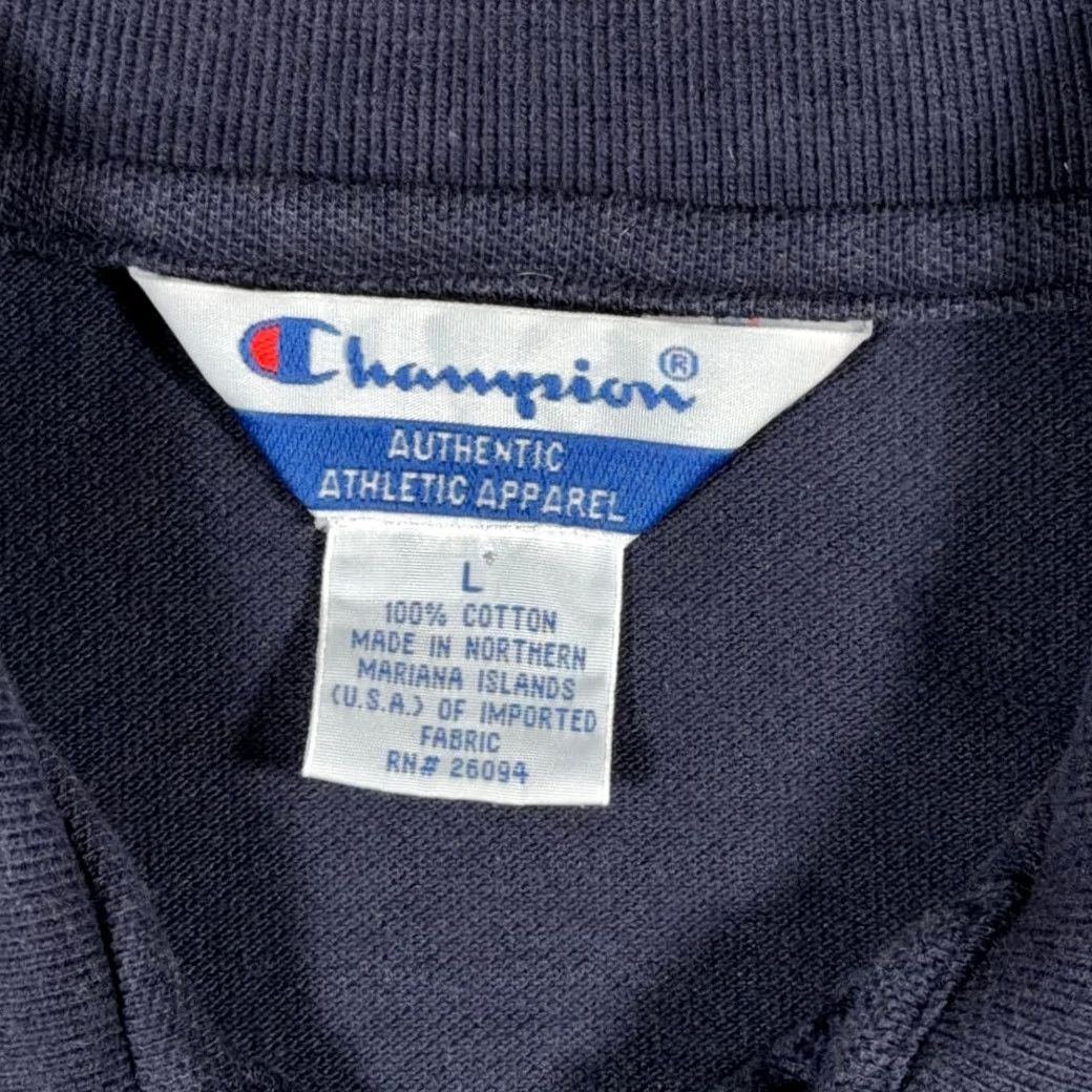 Champion VINTAGE Champion Atlanta USA 90s Polo Shirt Mens Blue Large Casual Shirt Size US L / EU 52-54 / 3 - 6 Thumbnail