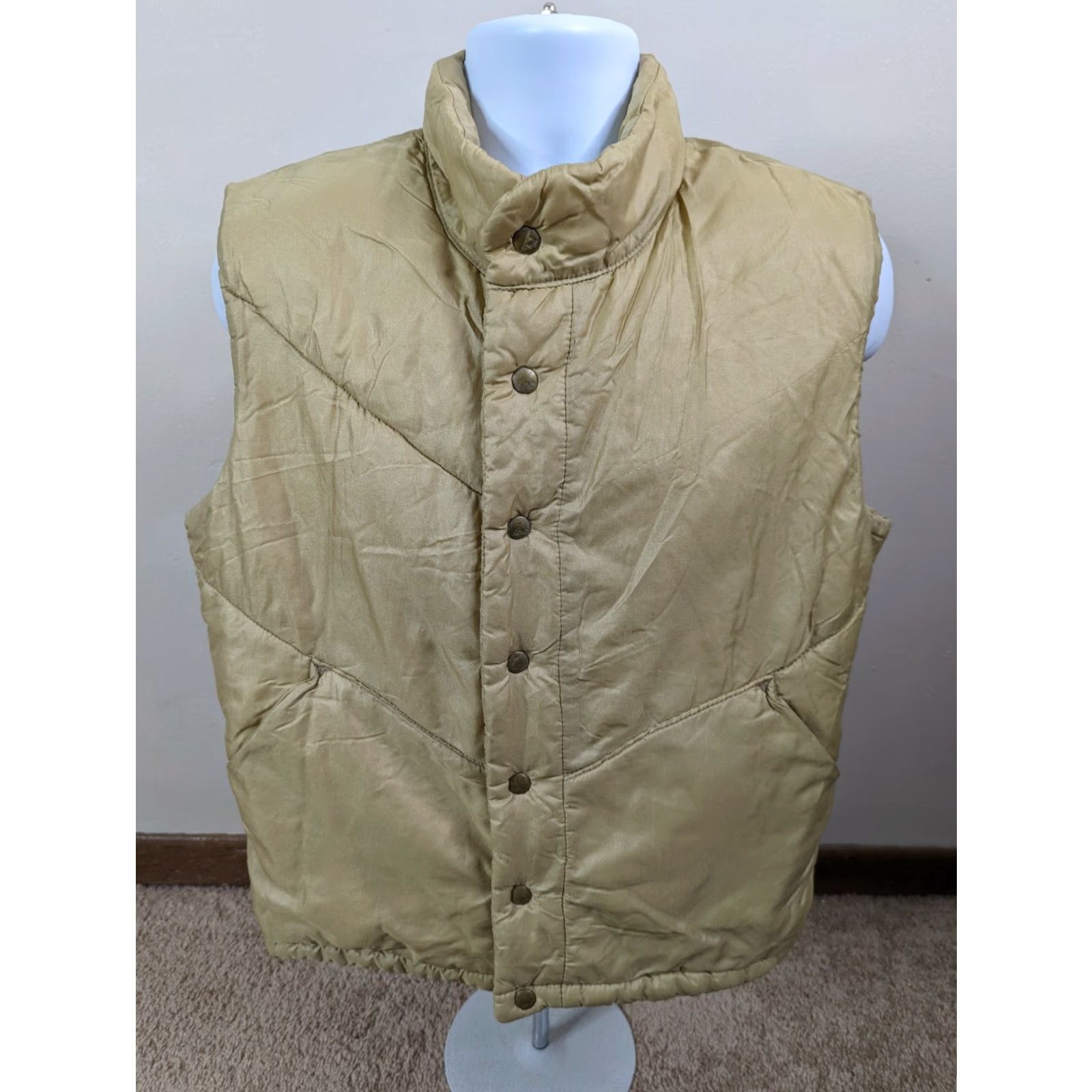 Vintage VINTAGE Cannondale Puffer Vest Beige Jacket Coat Full Button Snap 70s 80s M Mens Size US M / EU 48-50 / 2 - 2 Thumbnail