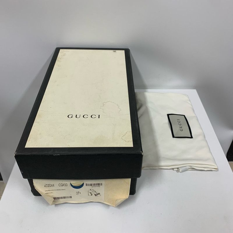 Gucci Gucci Black Mid-Heel Pumps with Bow Size US 7.5 / EU 40-41 - 9 Thumbnail