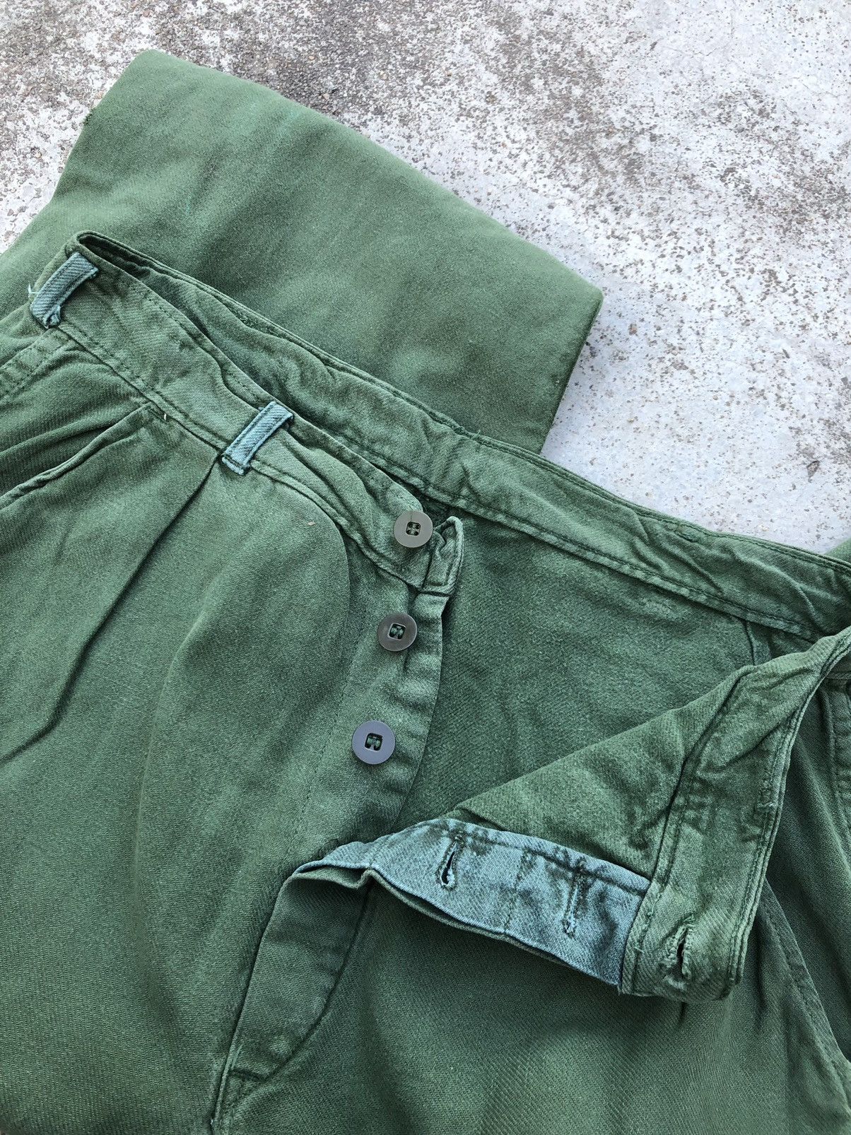 Vintage BAGGY UNKNOWN VINTAGE MILITARY PANT Size US 29 - 6 Thumbnail