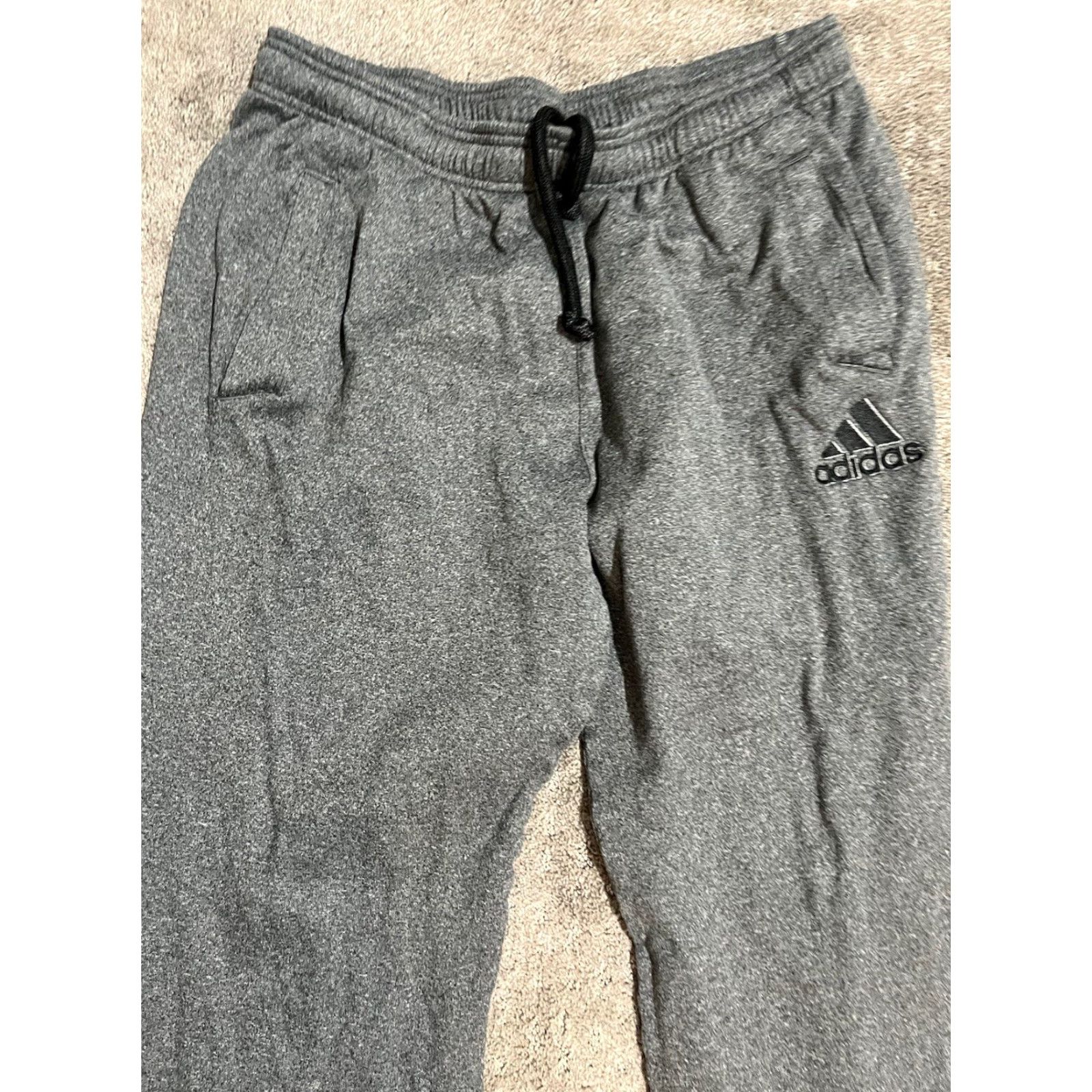 Adidas adidas Track Pants Men’s Tricot Tapered 3 Stripe Gray Size L Mens Size US 33 - 2 Thumbnail