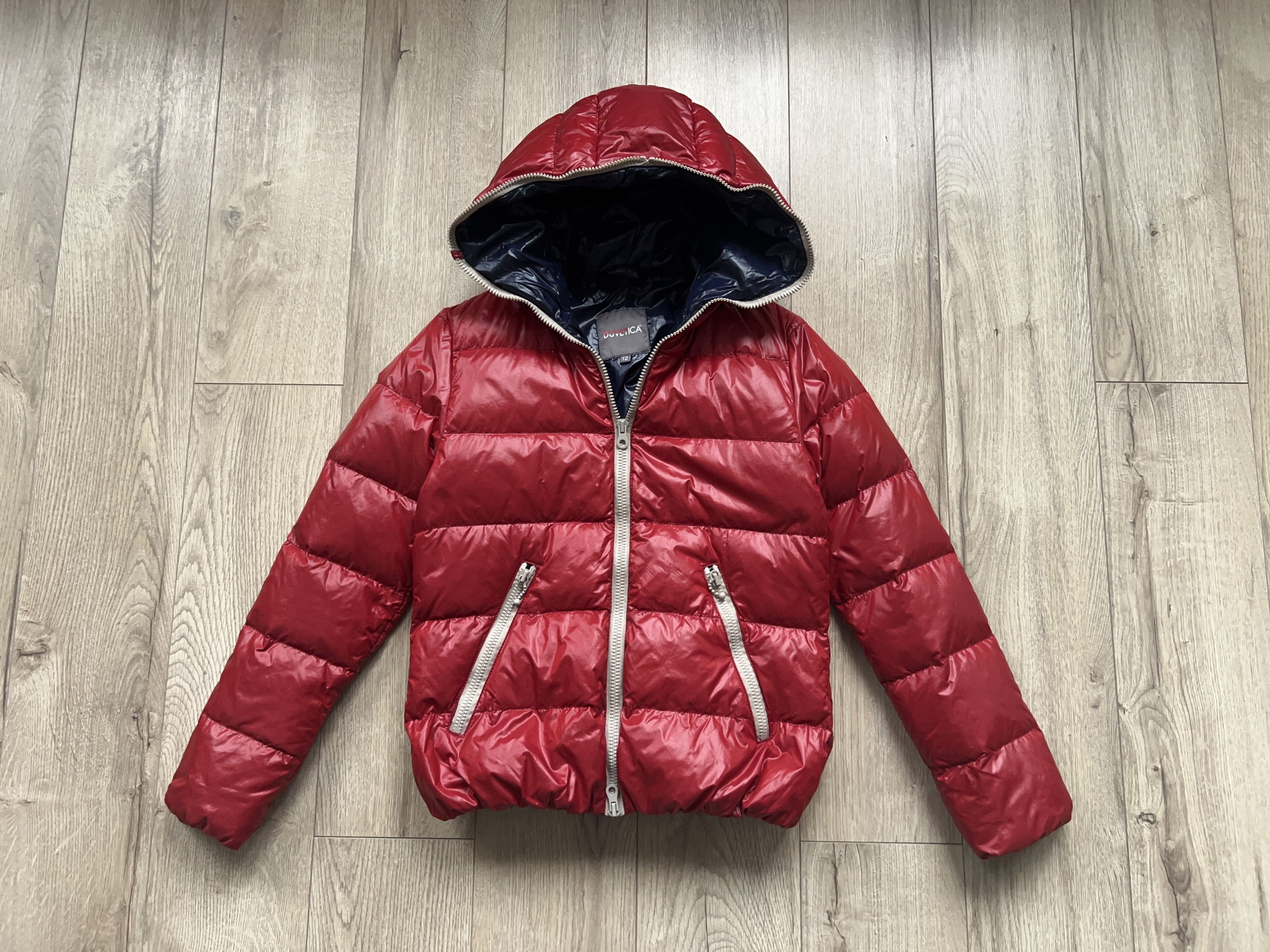 Duvetica Kids Boys Girls Zip Jacket Puffer Hooded Red Size 12 Years Size XXS / US 00 / IT 34 - 1 Thumbnail