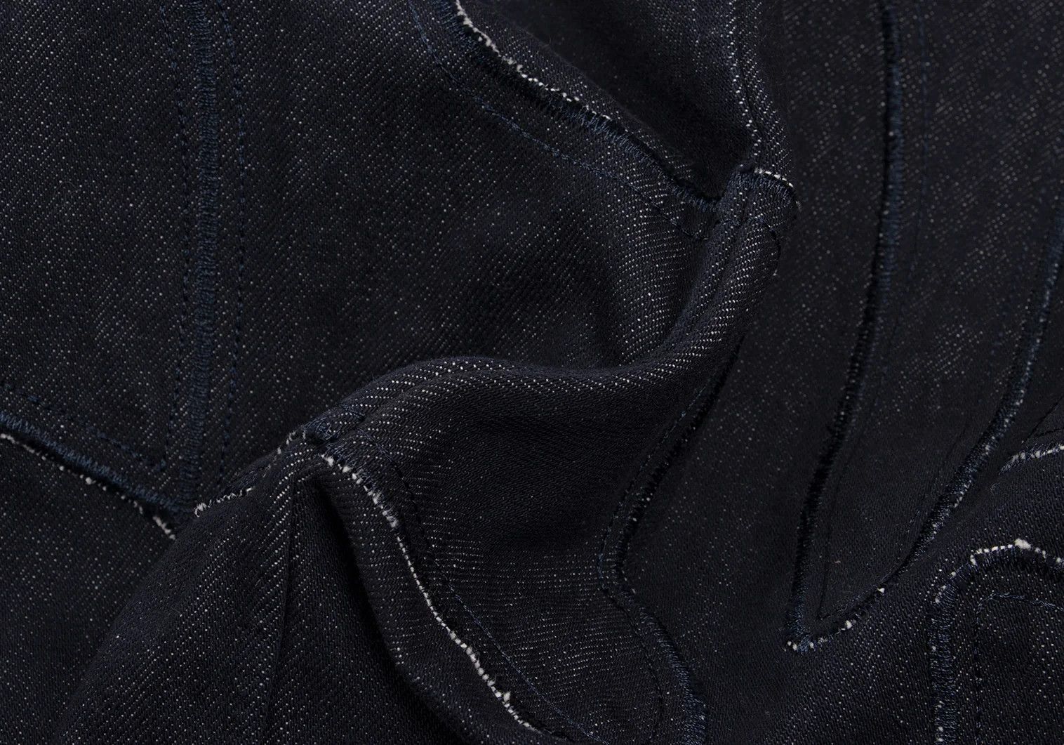 Emporio Armani Patchwork Denim Coverall in Indigo Navy, Size 48 Size US M / EU 48-50 / 2 - 17 Thumbnail