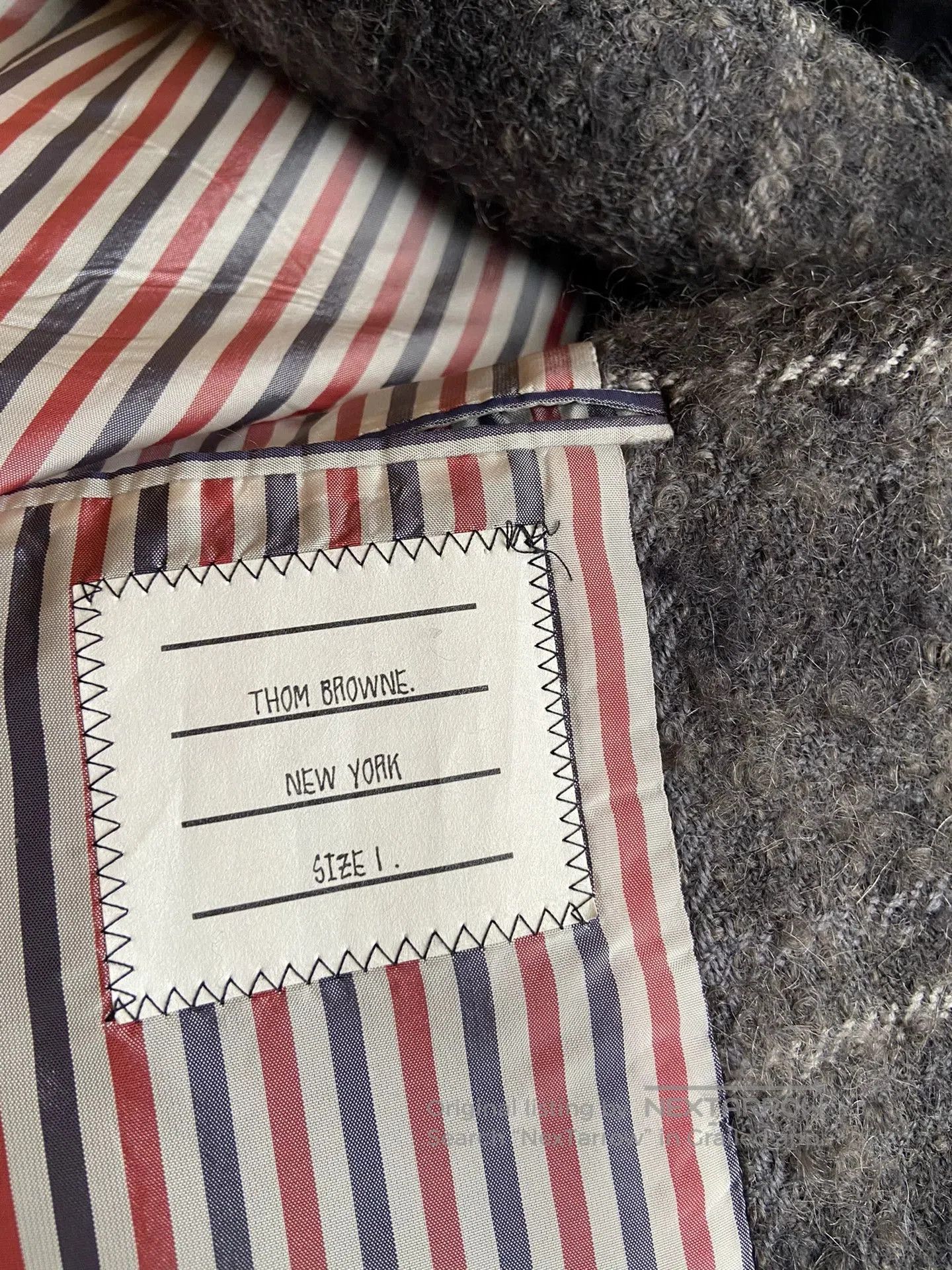 Thom Browne thom browne double-breasted coat in grey. Size US S / EU 44-46 / 1 - 4 Thumbnail