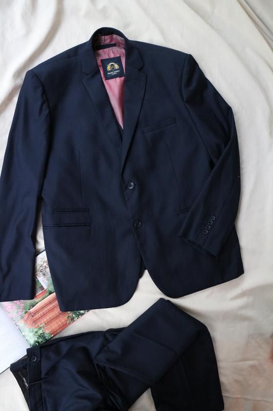 Other Marc Darcy Navy 3-Piece Suit Size 52R Size 52R - 2 Thumbnail