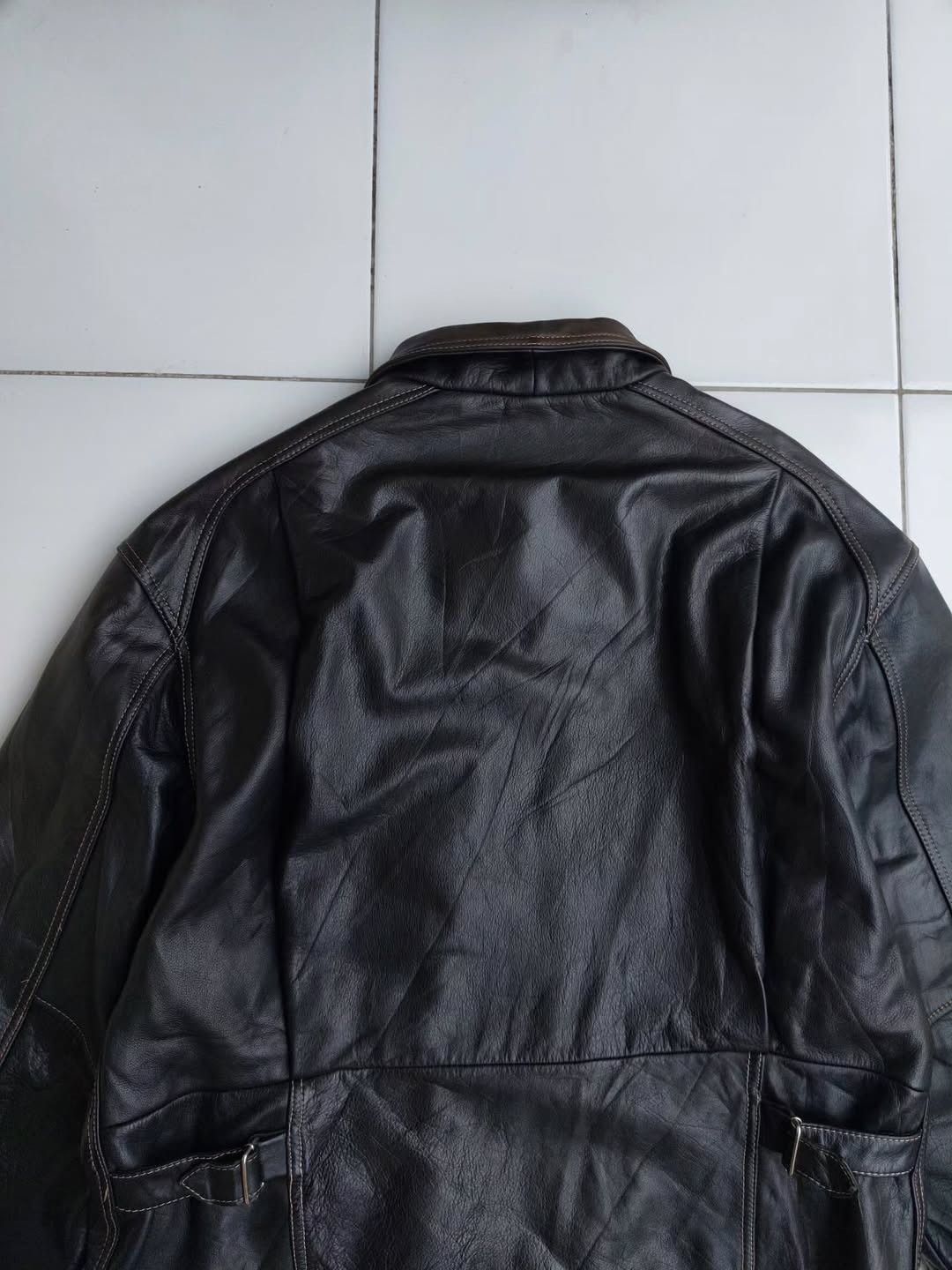 Diesel Diesel Vintage Leather Jacket Car Coat Patina Size US L / EU 52-54 / 3 - 13 Thumbnail