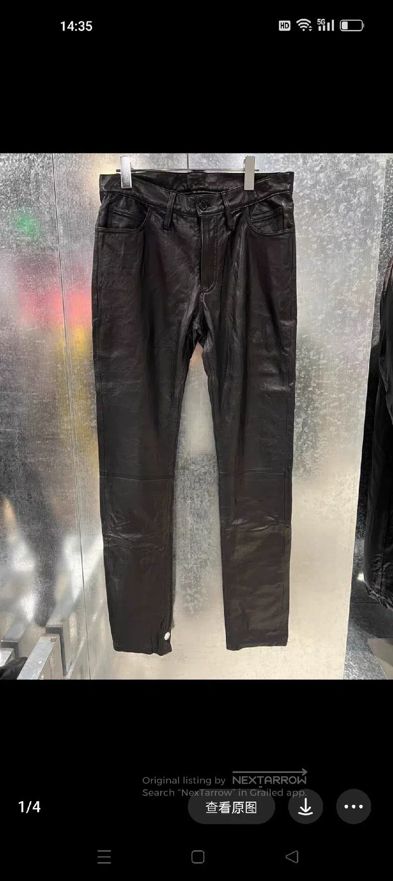 Ann Demeulemeester Ann Demeulemeester Size M leather pants Size US 38 / EU 54 - 1 Thumbnail