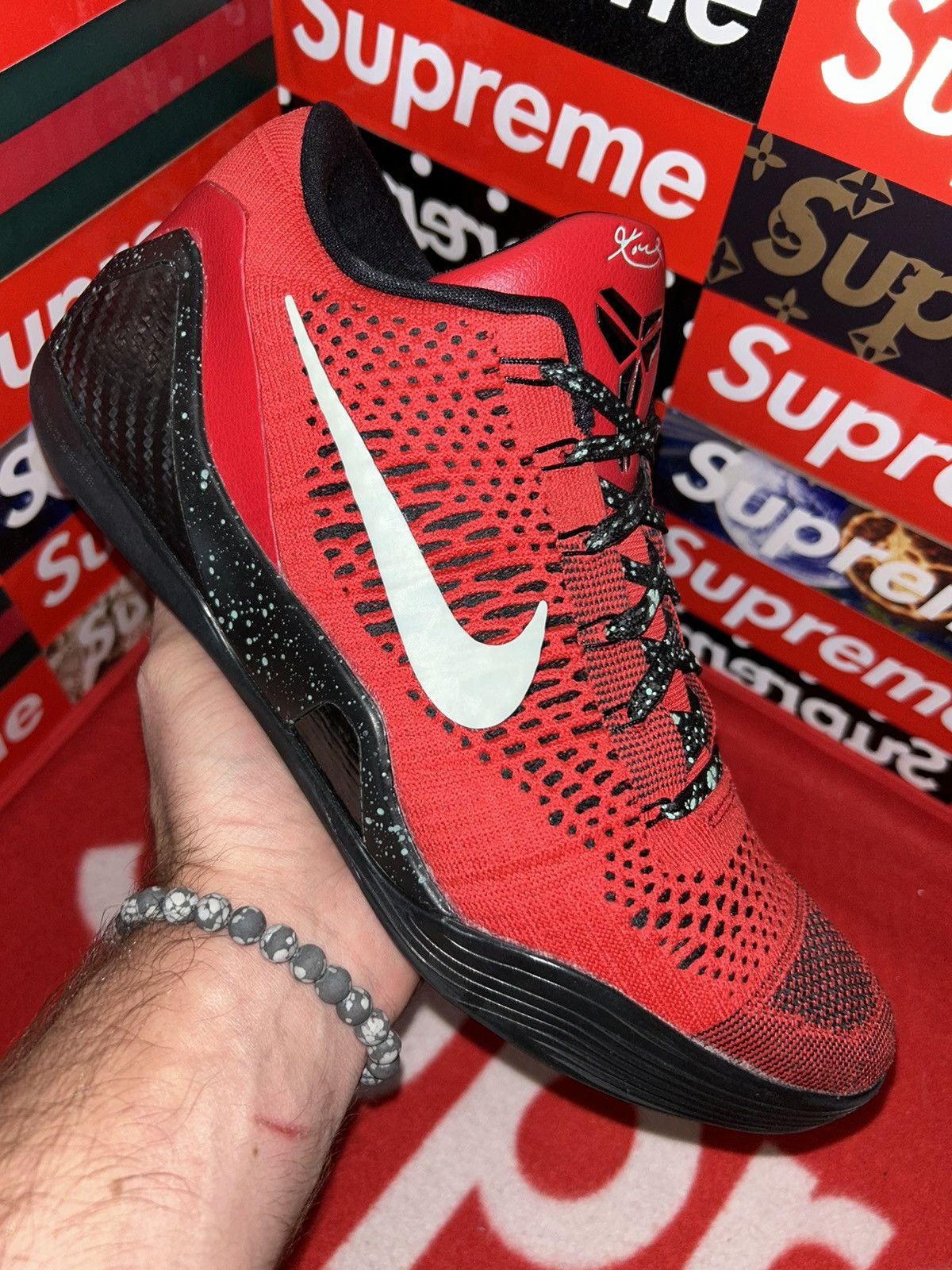 Nike Nike Kobe 9 Elite Low "University Red" 639045-600 11 VNDS Size US 11 / EU 44 - 8 Thumbnail