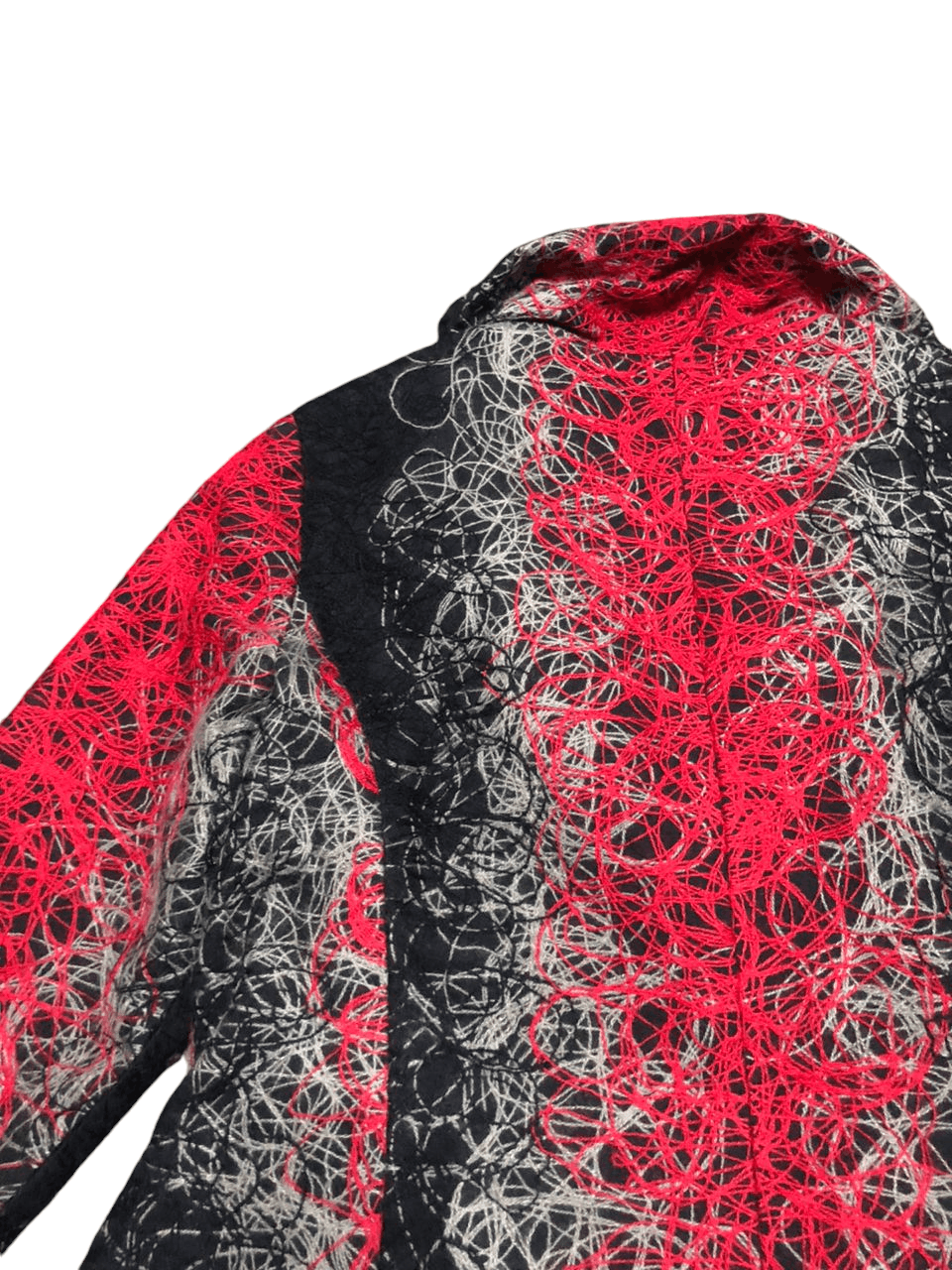 Desigual × If Six Was Nine × Japanese Brand Rare💥 Desigual Black Red Embroidered Coat Jacket Size S / US 4 / IT 40 - 8 Thumbnail