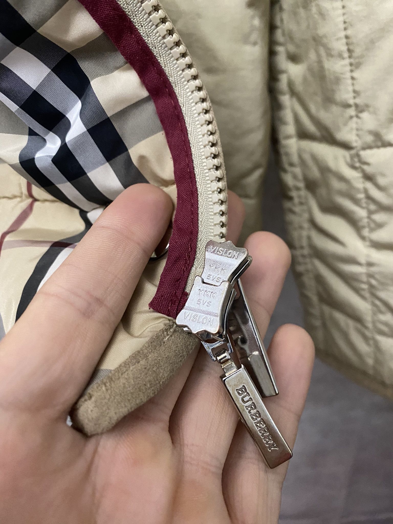 Burberry × Designer Burberry Nova Check Jacket Beige Size M / US 6-8 / IT 42-44 - 7 Thumbnail