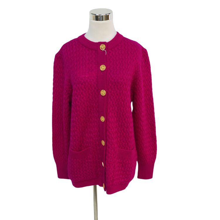 Saint Laurent Paris Saint Laurent Textured Knit Cardigan Size M Size M / US 6-8 / IT 42-44 - 1 Thumbnail