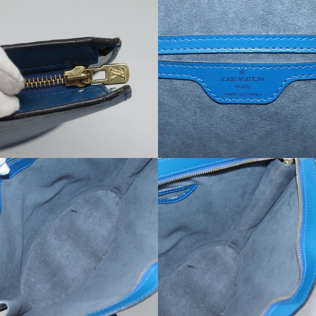 Louis Vuitton LOUIS VUITTON Epi Saint Jacques Shoulder Bag Blue M52275 Size ONE SIZE - 11 Thumbnail