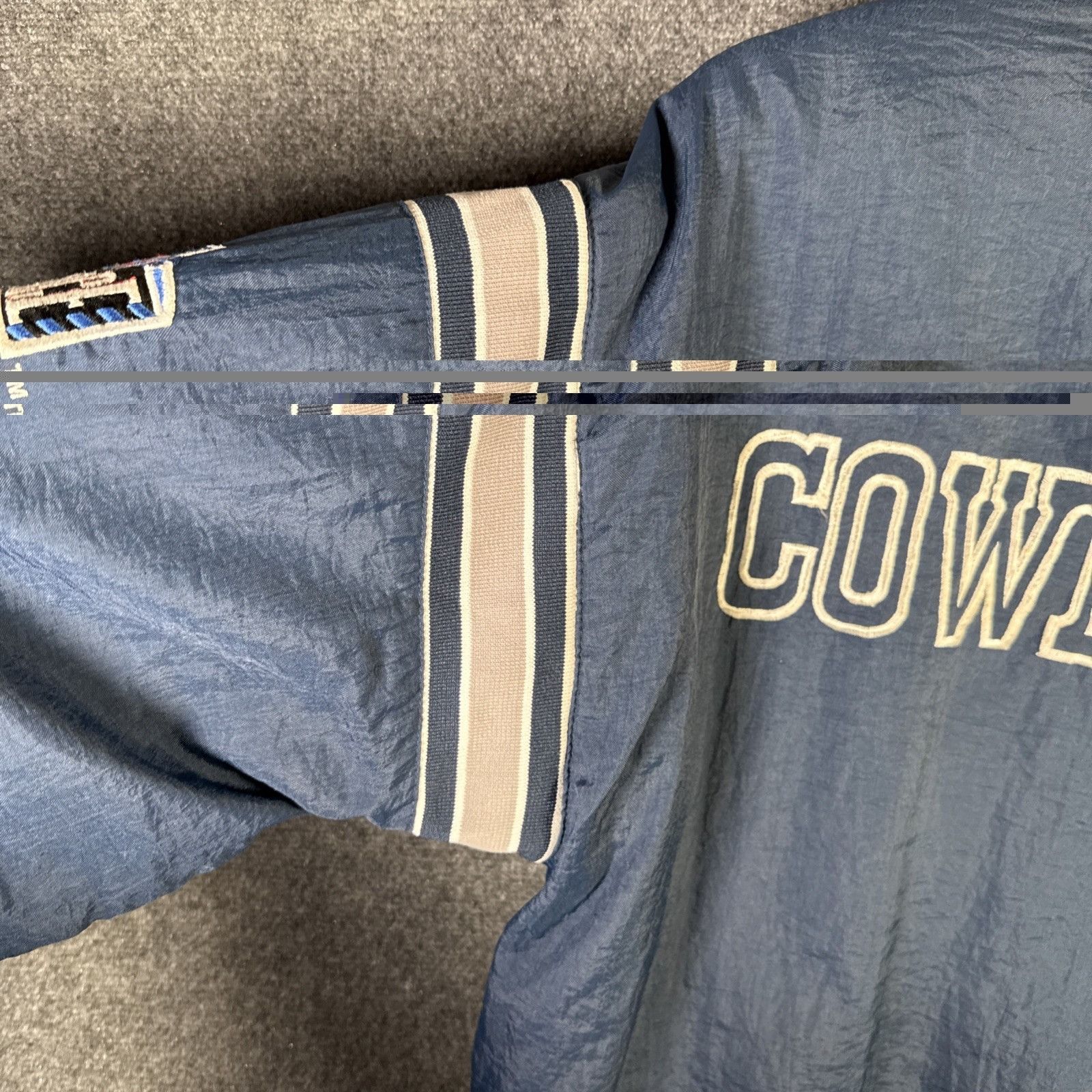 Vintage Dallas Cowboys Jacket Mens Medium 90s Pro Player