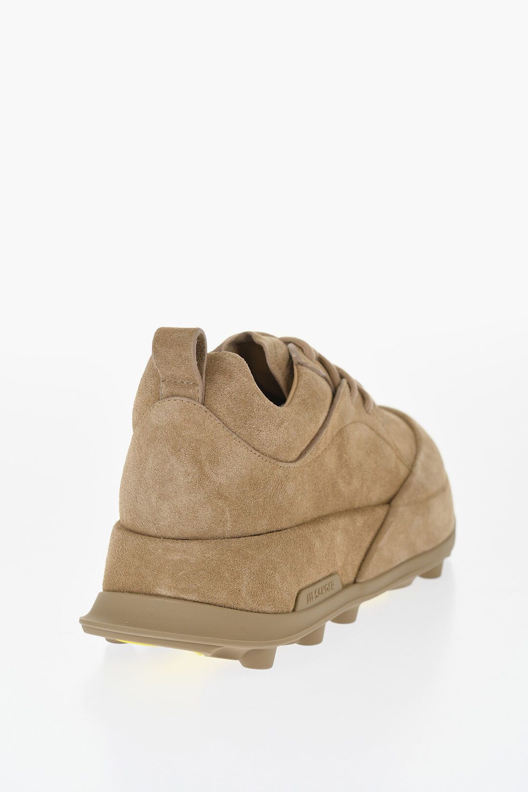 Jil Sander og1mm0625 Suede Reverse Lcae-up Sneakers in Beige Size US 6 / EU 39 - 3 Thumbnail