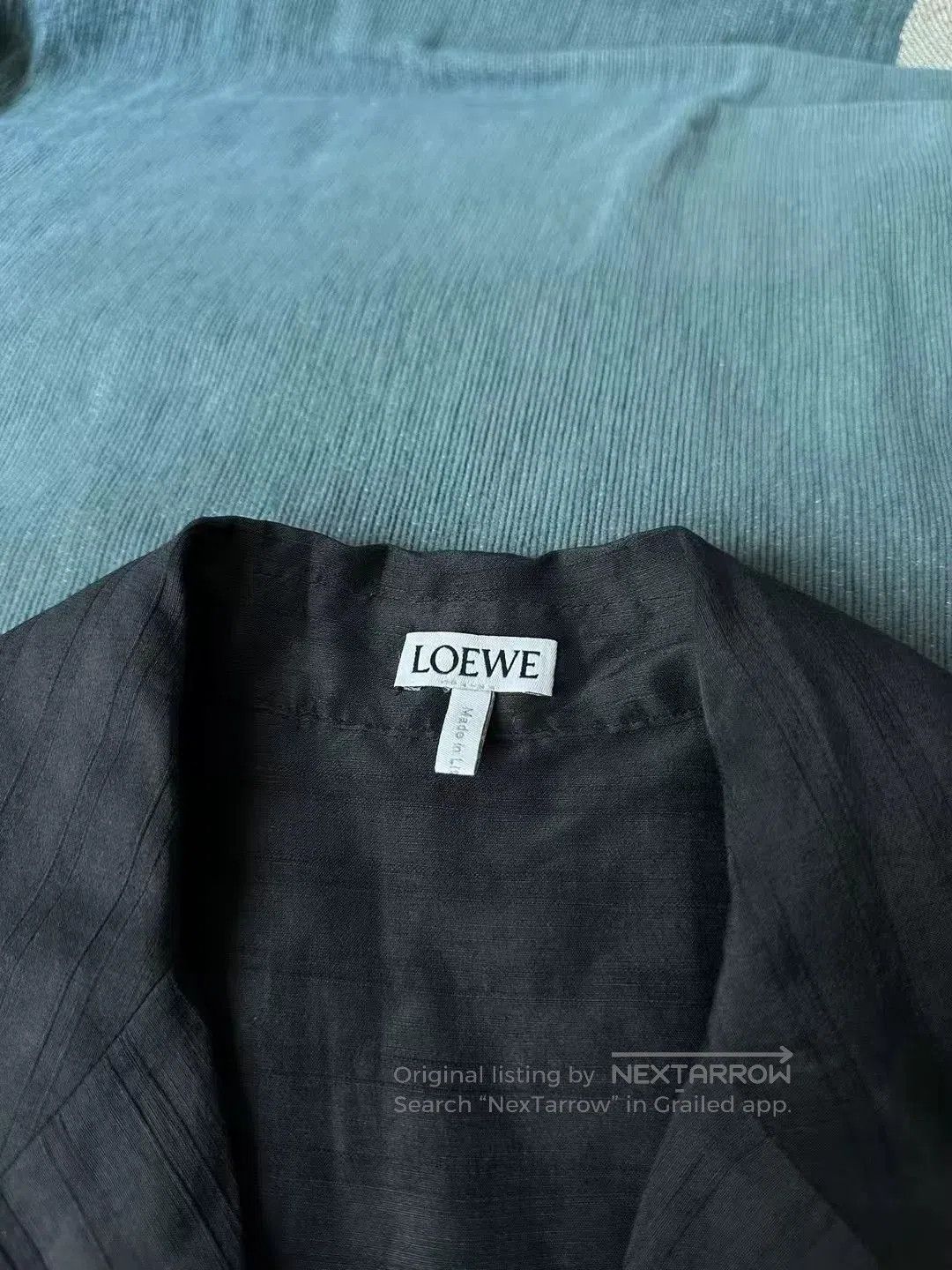 Loewe loewe black blue logo linen shirt. Size US XXS / EU 40 - 4 Thumbnail