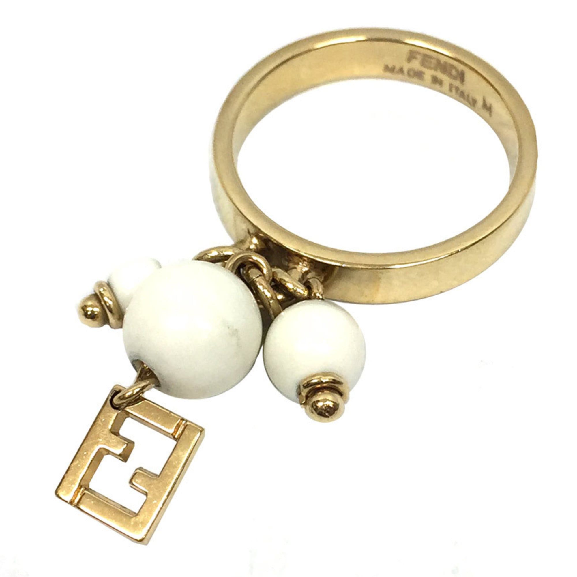 Fendi Fendi ring, model number 8AJ858, size M (approximately US 15), FF beaded ring. Size ONE SIZE - 1 Thumbnail